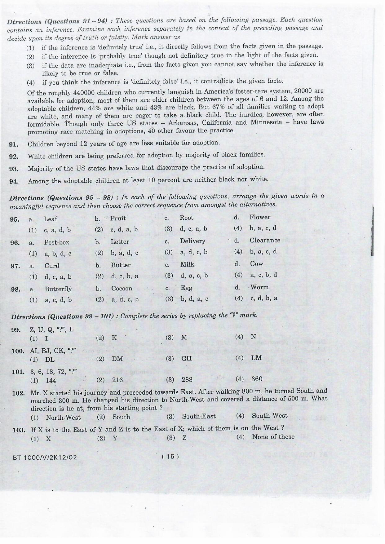 NIFT 2012 Combined Sample Paper - Page 19