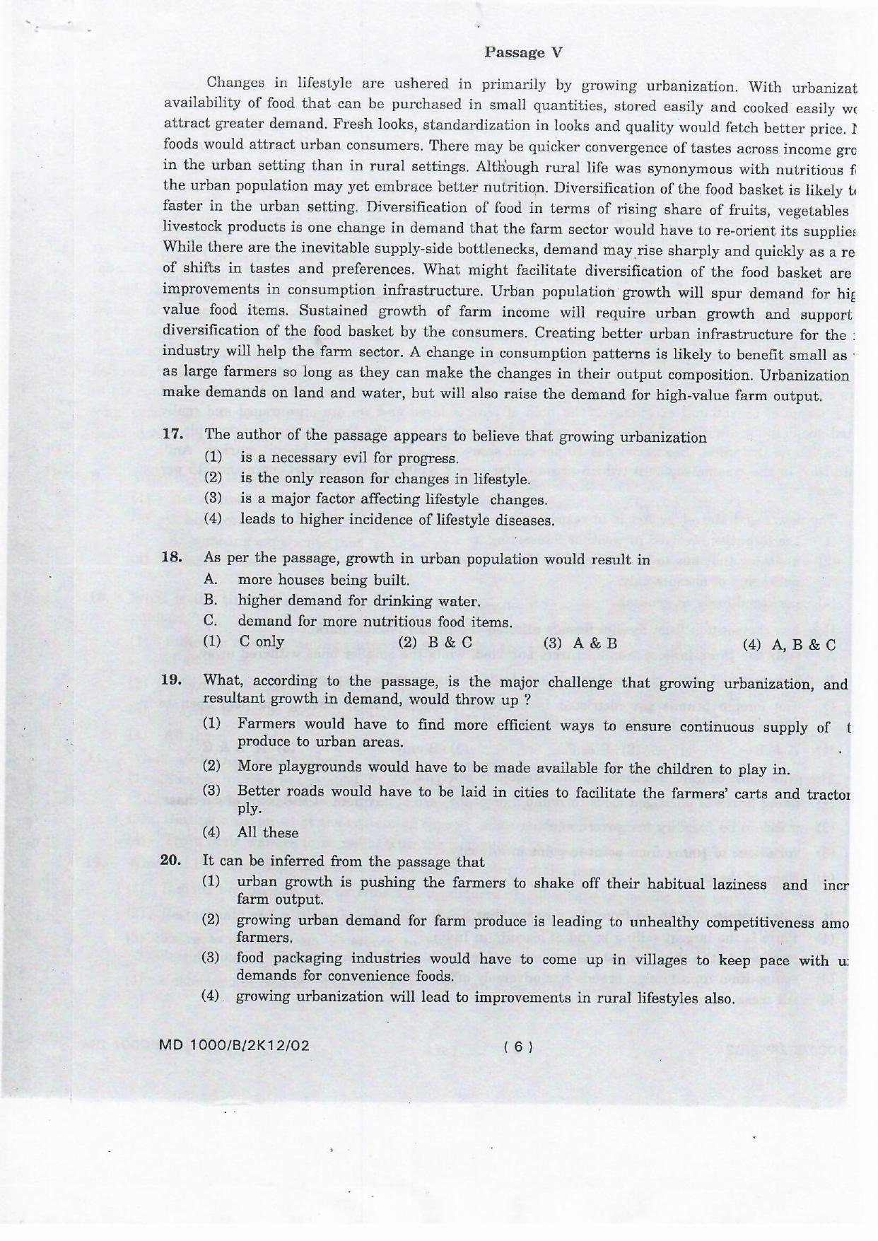 NIFT 2012 Combined Sample Paper - Page 34