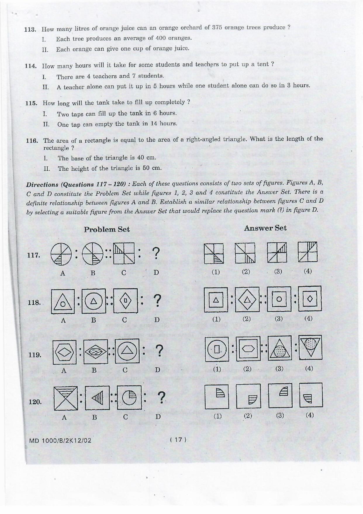 NIFT 2012 Combined Sample Paper - Page 45