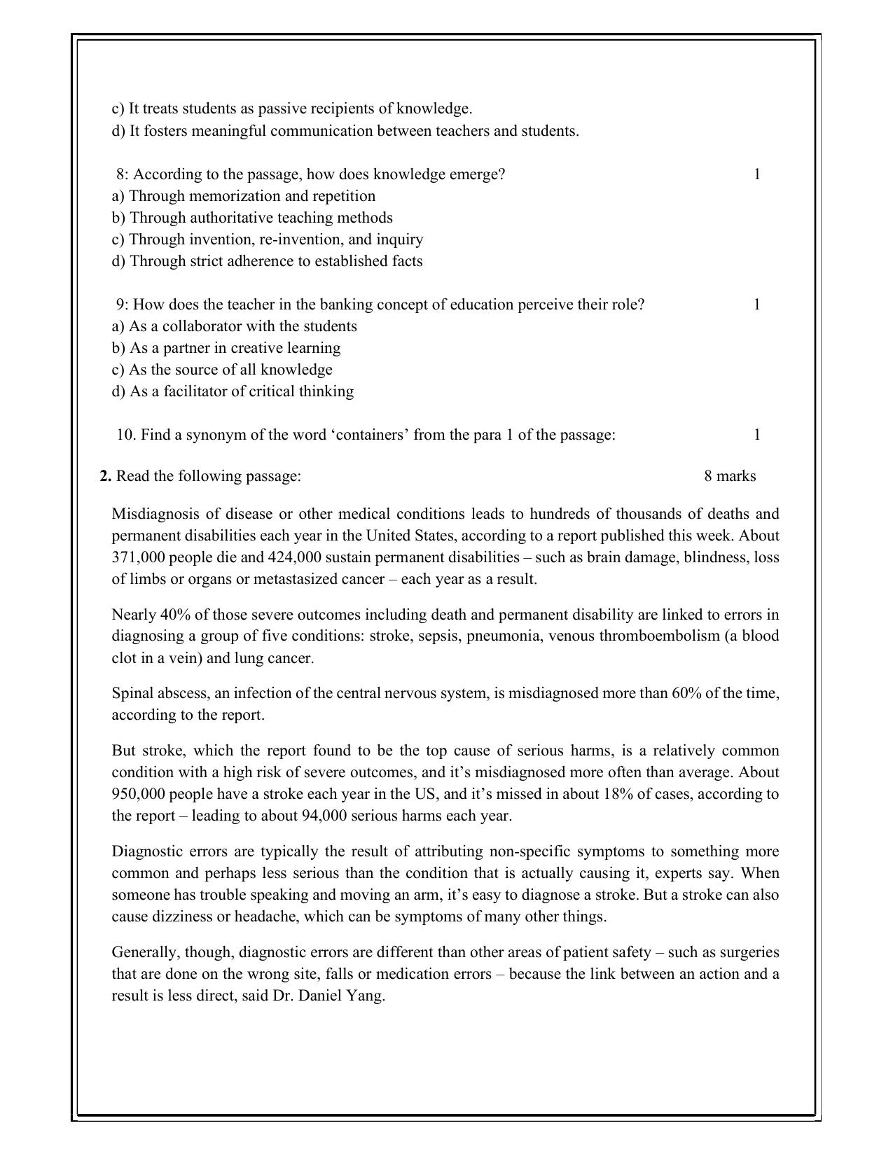 Edudel Class 11 English Practice Papers-1 (2023-24) - Page 3