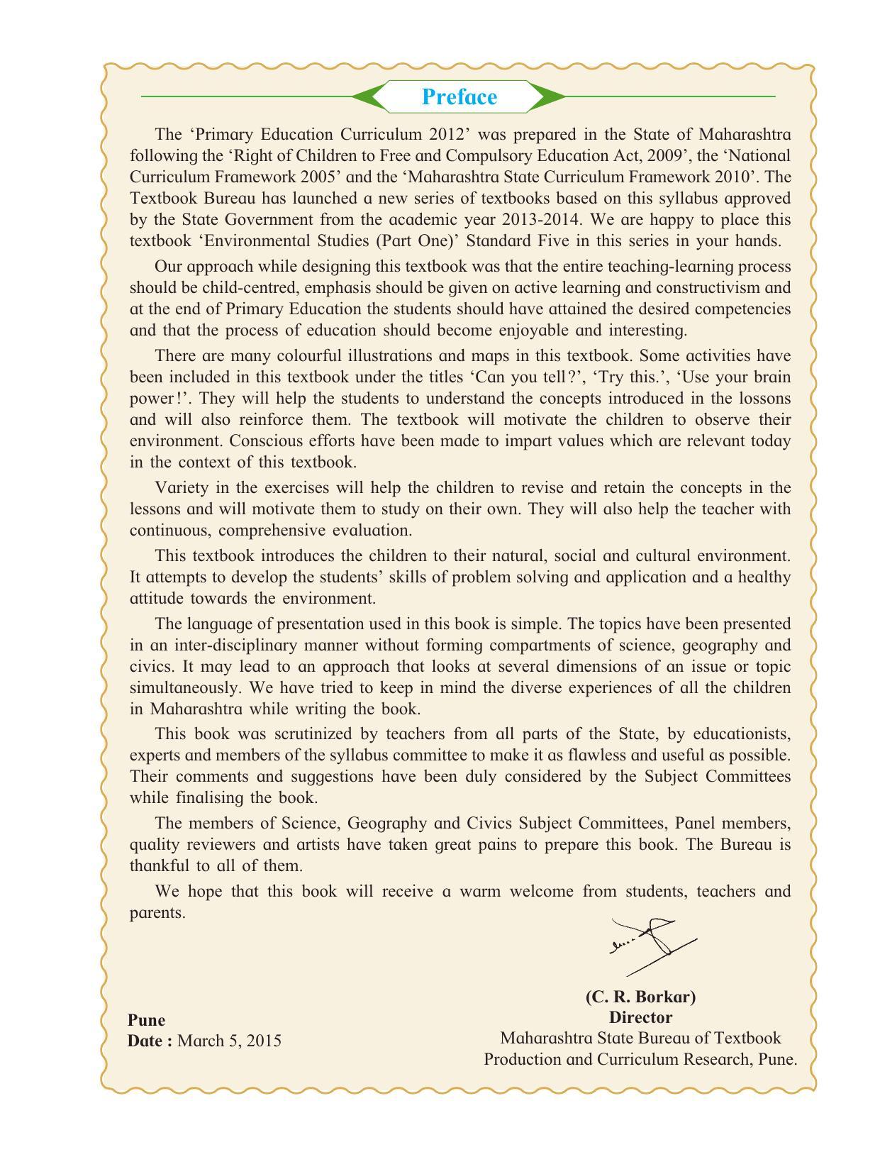 Maharashtra Board Class 5 Environmental Studies (Part 1) Textbook - Page 7