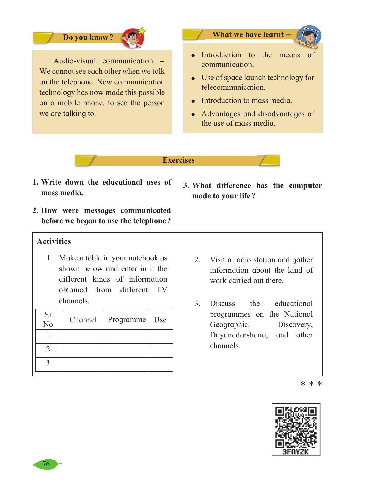 Maharashtra Board Class 5 Environmental Studies (Part 1) Textbook - Page 86