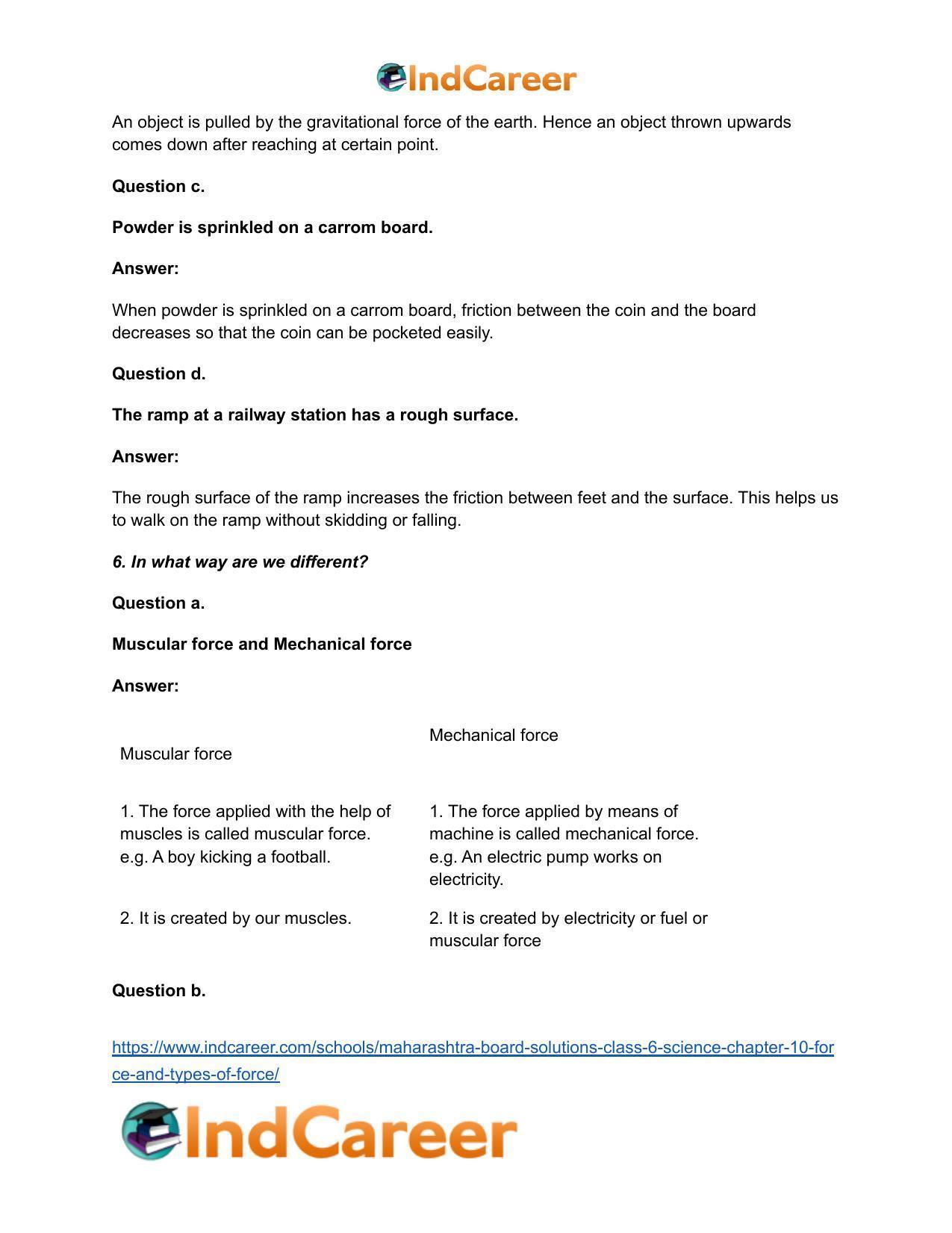 Maharashtra Board Solutions Class 6-Science: Chapter 10- Force and Types of Force - Page 7