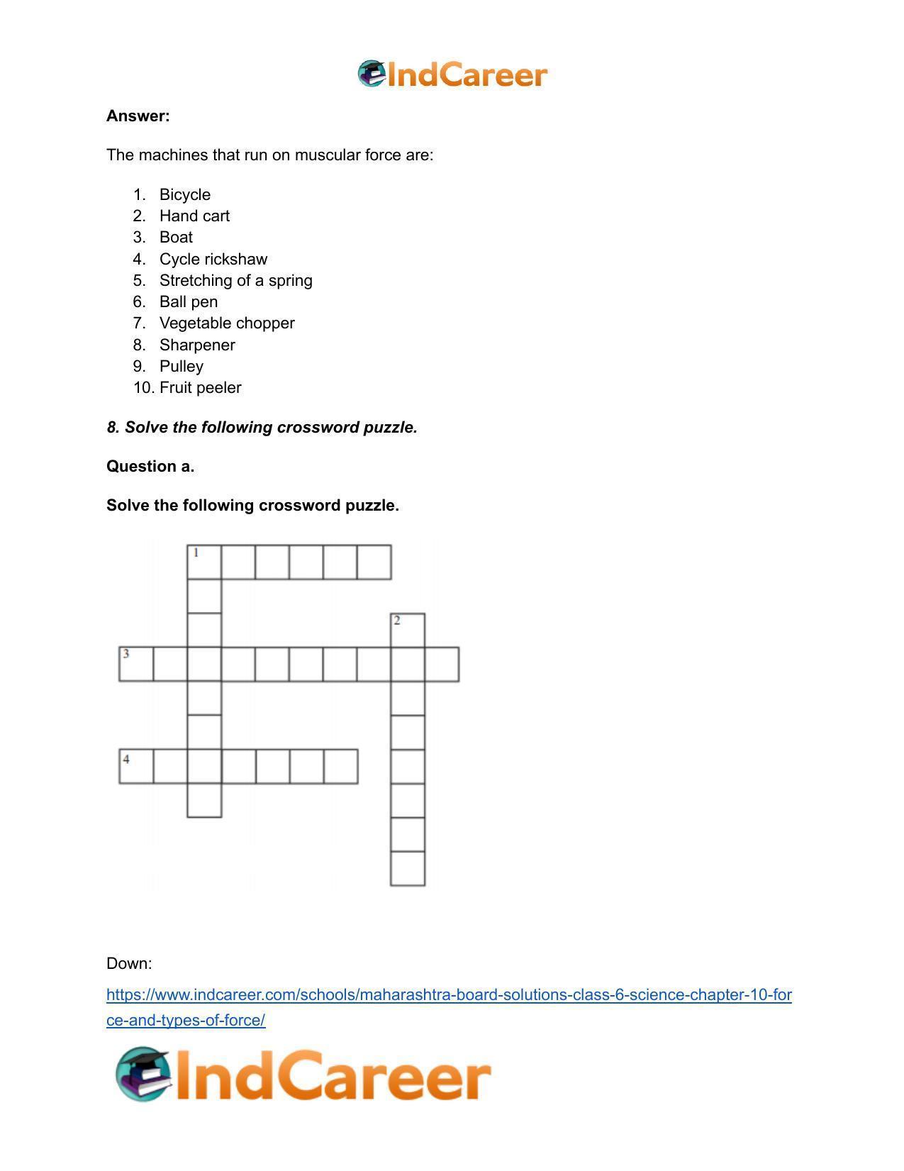 Maharashtra Board Solutions Class 6-Science: Chapter 10- Force and Types of Force - Page 9
