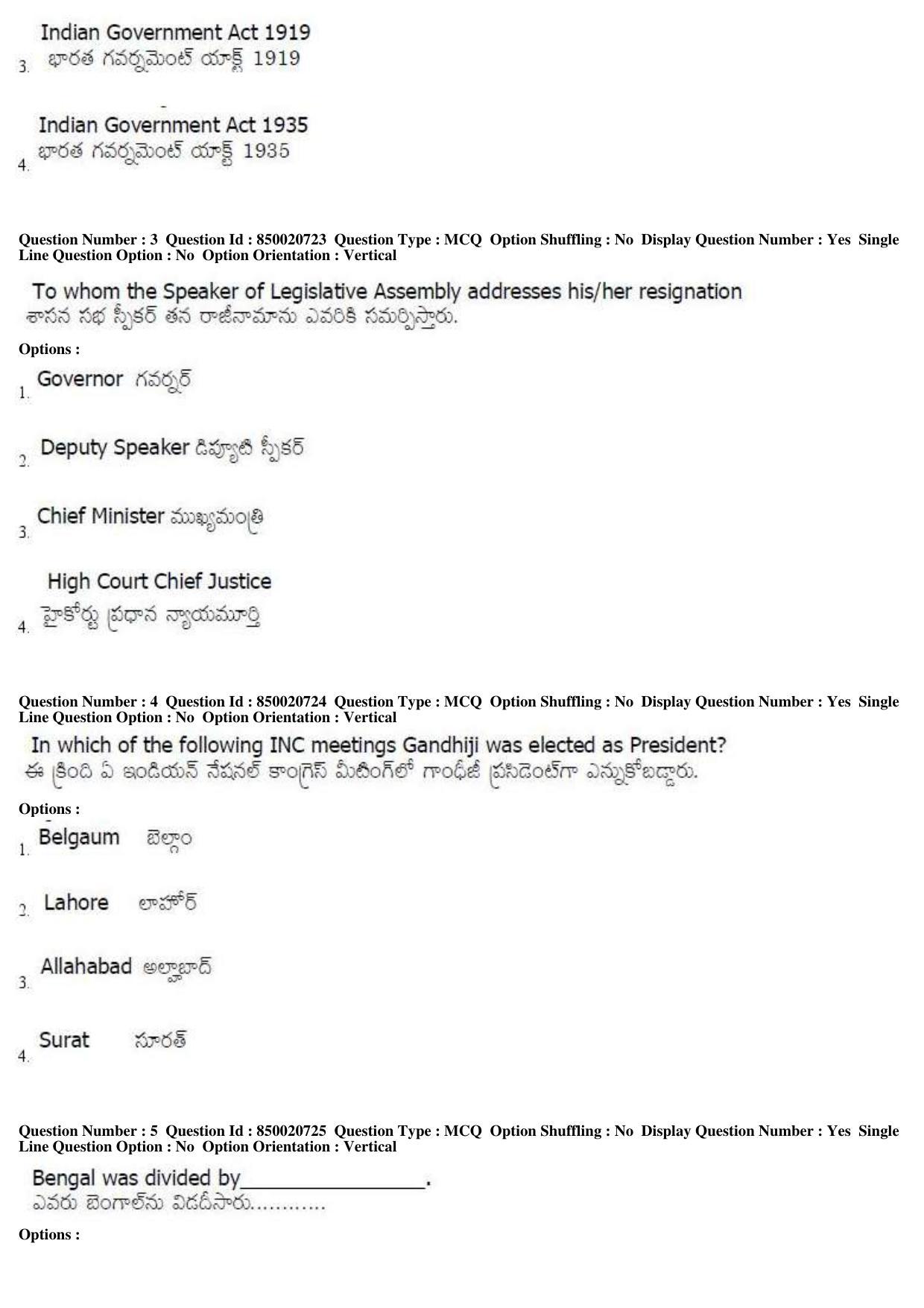 AP LAWCET 2019 - 3 Year LLB Question Paper With Keys - Page 2