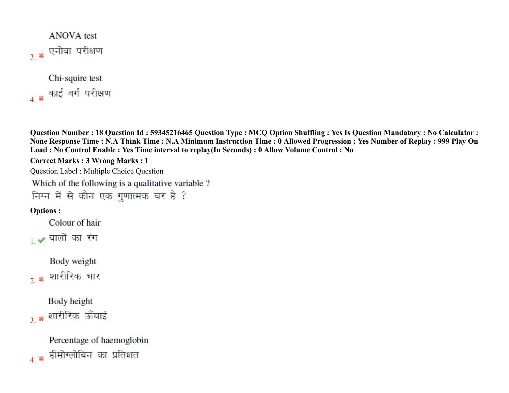 BHU RET Rigveda 2021 Question Paper - Page 16