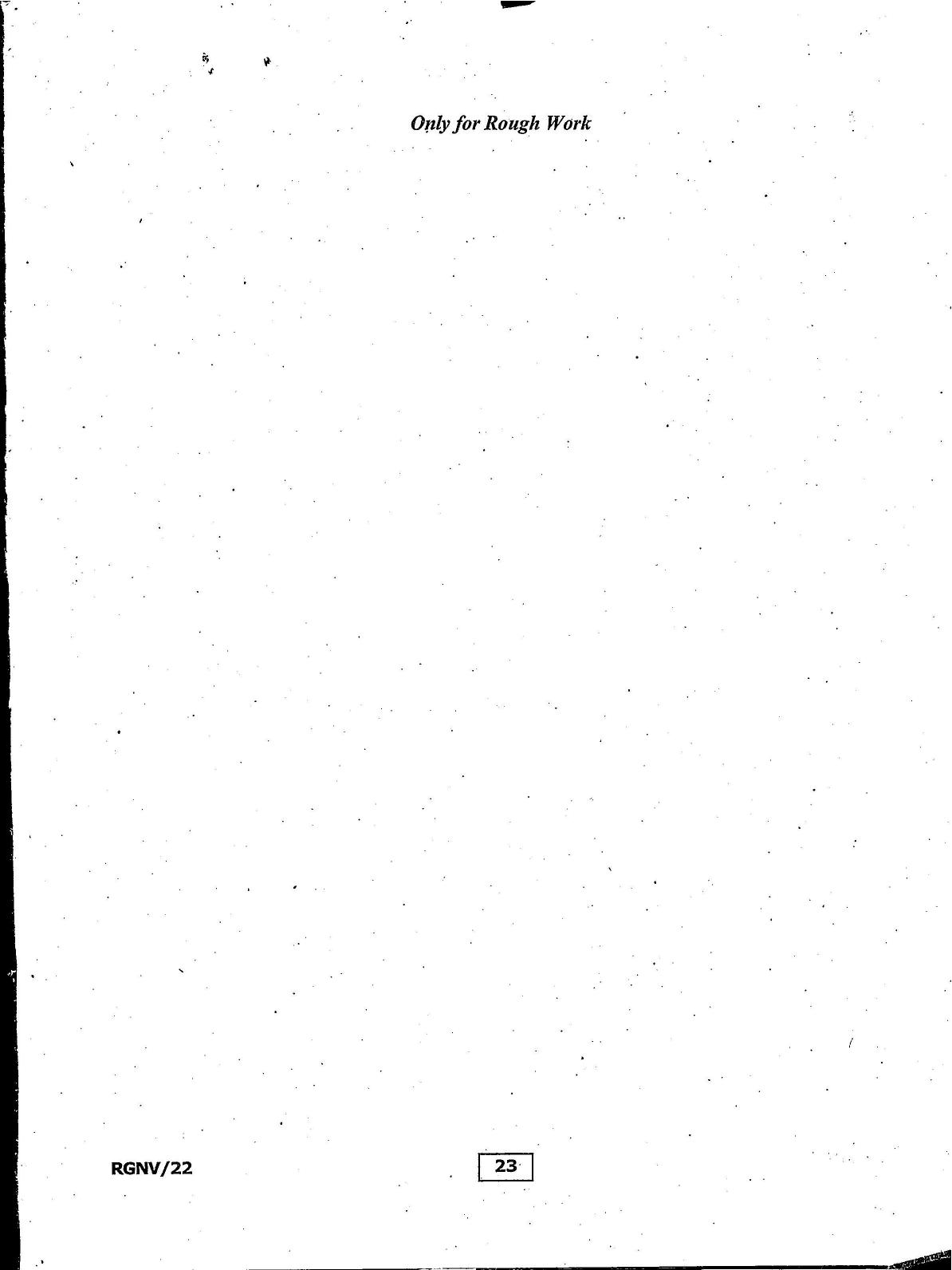 RGNV Entrance Exam 2022 Question Paper - Page 21