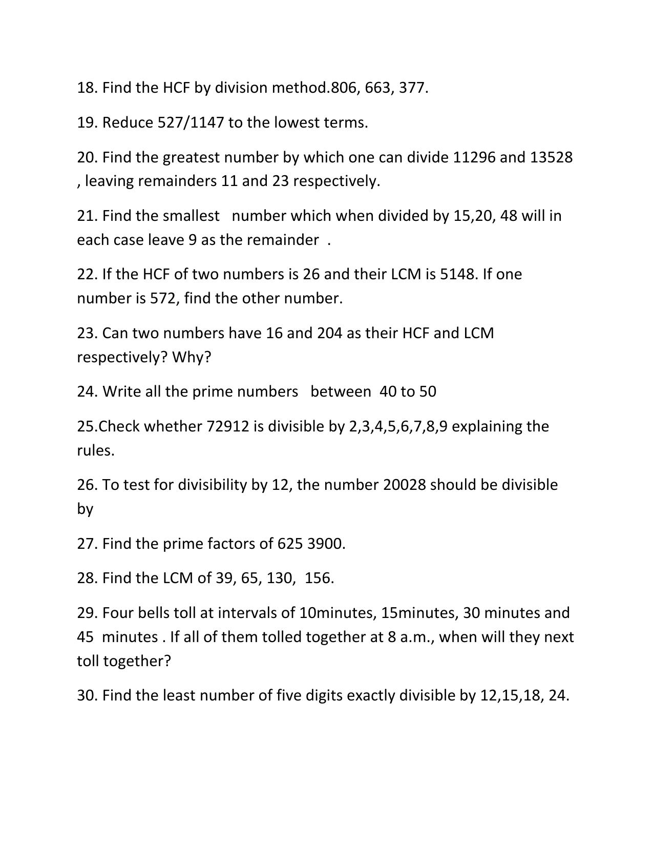 CBSE Worksheets for Class 6 Maths Assignment 2 - Page 3