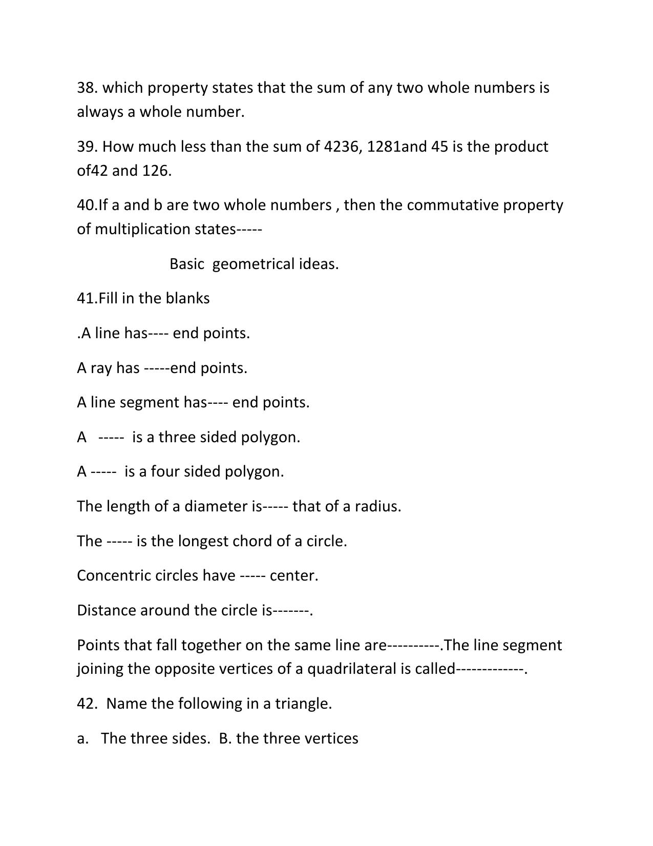 CBSE Worksheets for Class 6 Maths Assignment 2 - Page 5