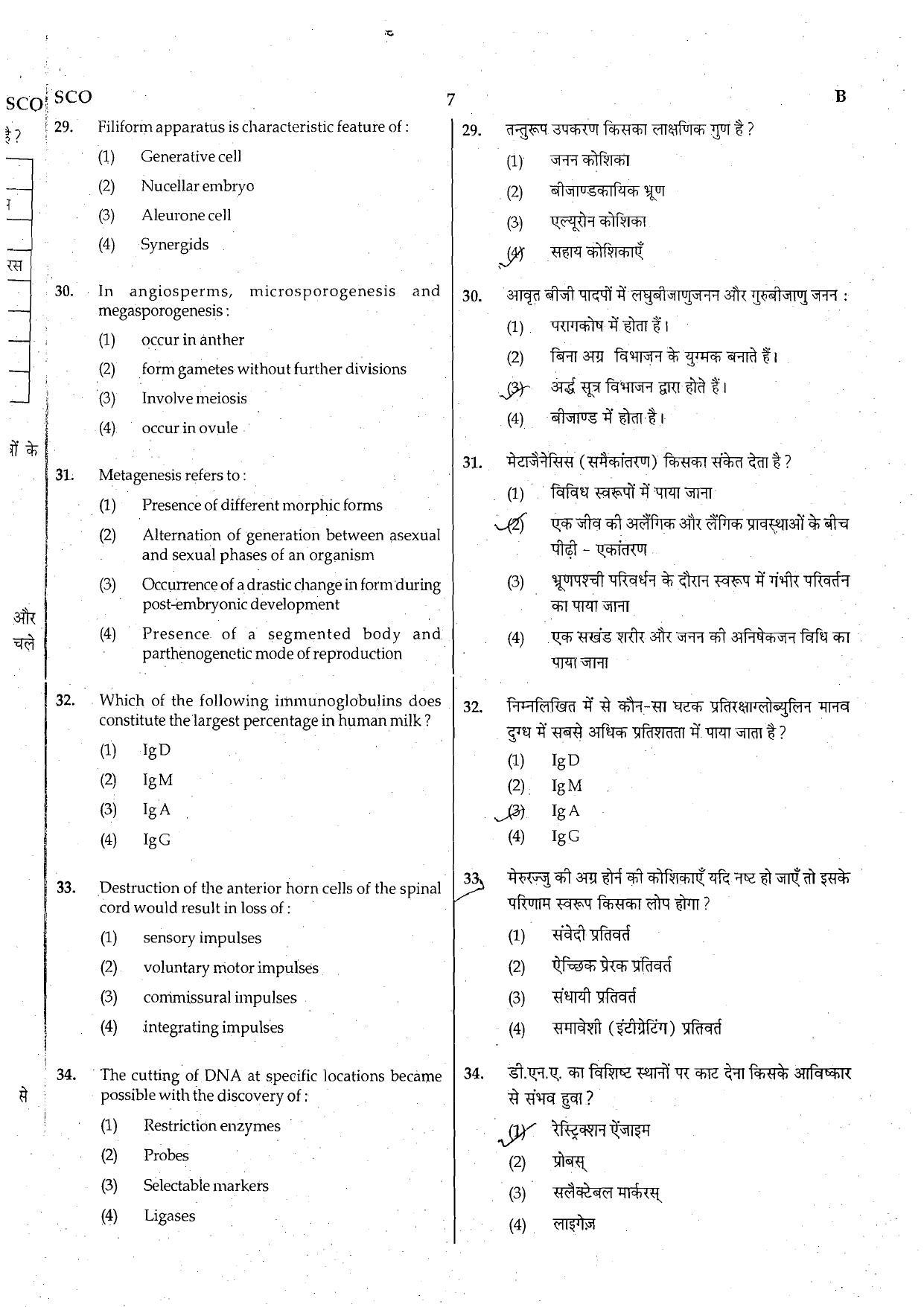 NEET Code B 2015 Question Paper - Page 7