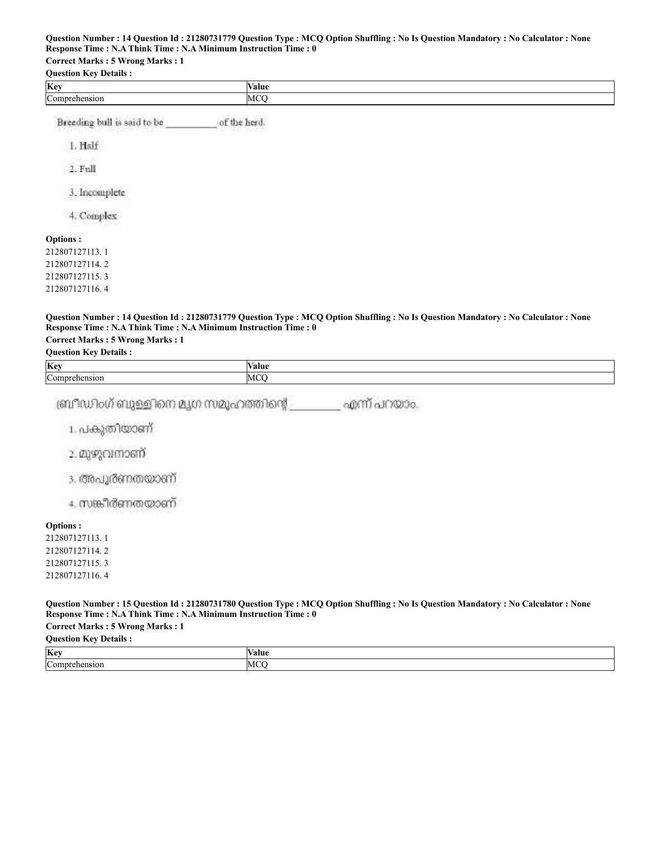 CUET 2023 English Malayalam Shift 3 Question Papers - Page 18