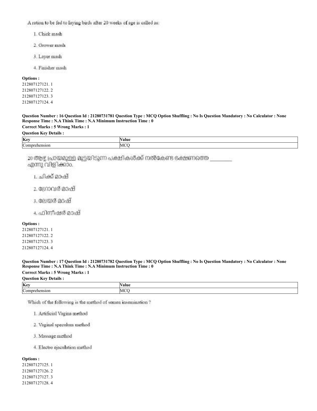 CUET 2023 English Malayalam Shift 3 Question Papers - Page 20