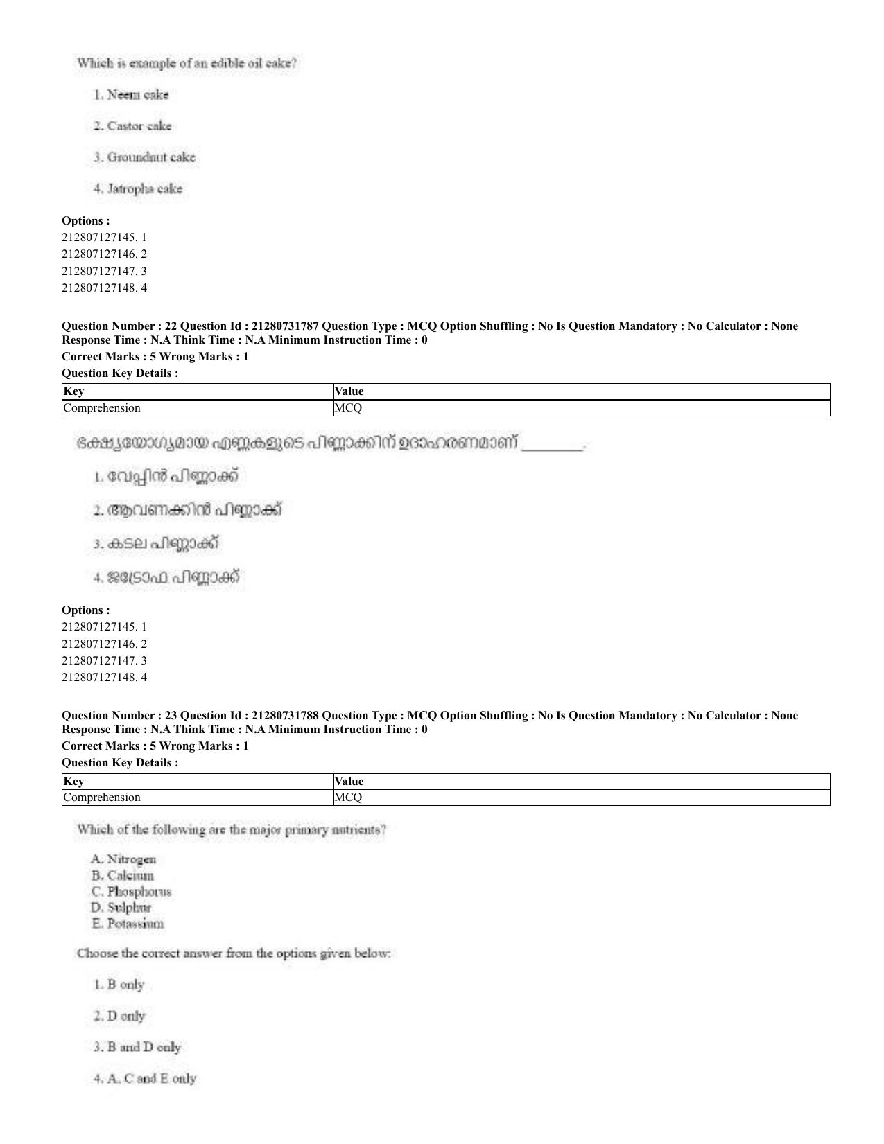 CUET 2023 English Malayalam Shift 3 Question Papers - Page 25
