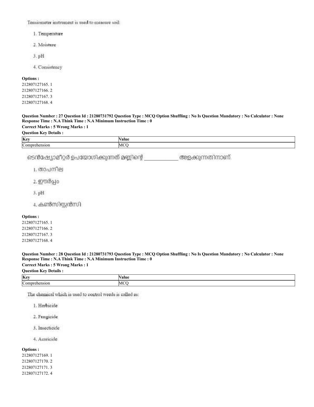 CUET 2023 English Malayalam Shift 3 Question Papers - Page 29