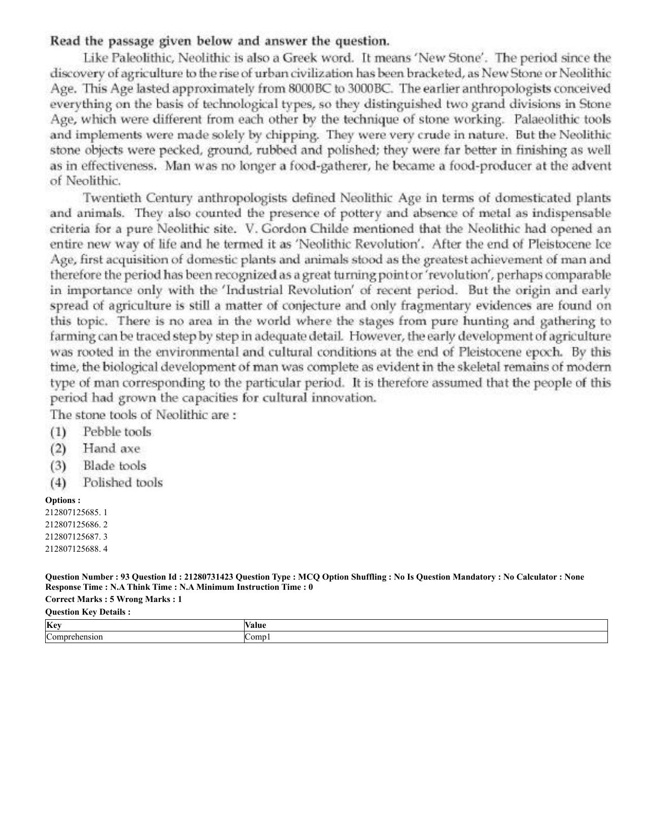 CUET 2023 English Malayalam Shift 3 Question Papers - Page 67