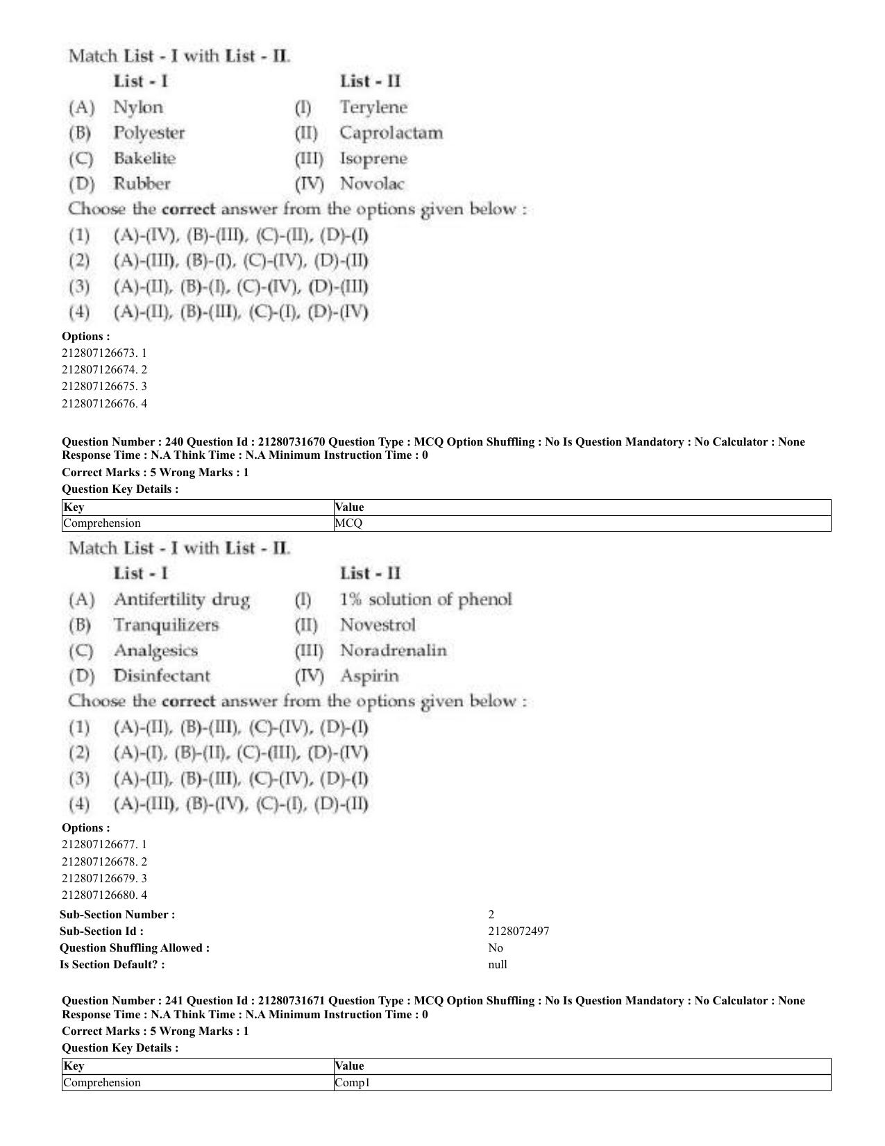 CUET 2023 English Malayalam Shift 3 Question Papers - Page 139