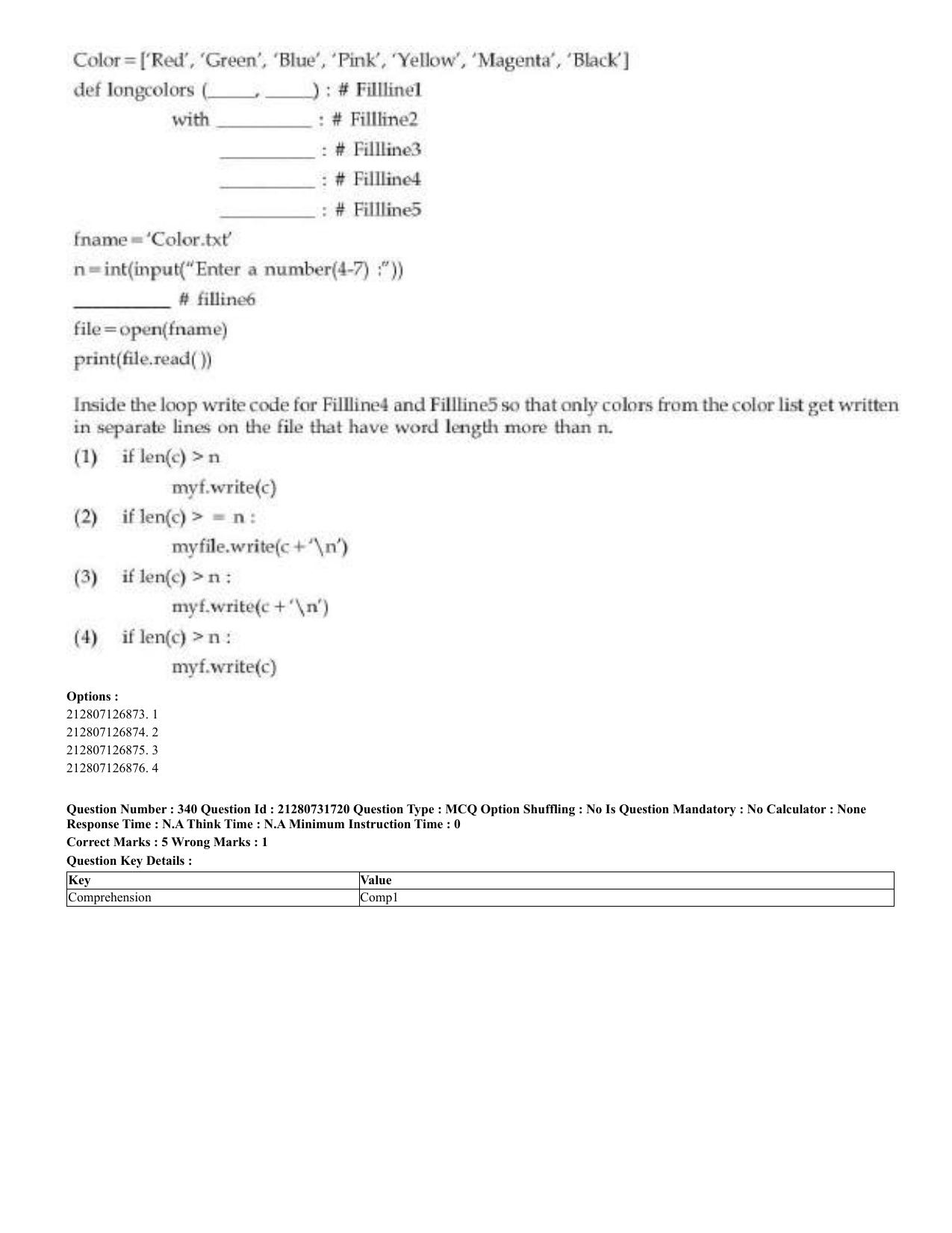 CUET 2023 English Malayalam Shift 3 Question Papers - Page 189