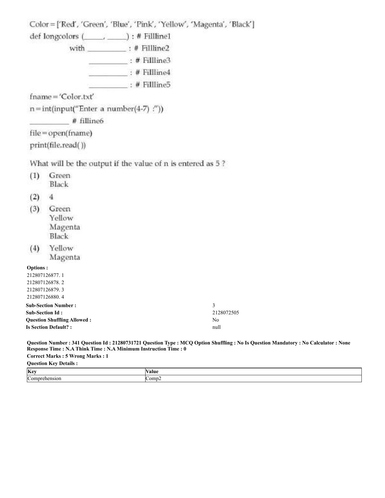 CUET 2023 English Malayalam Shift 3 Question Papers - Page 190