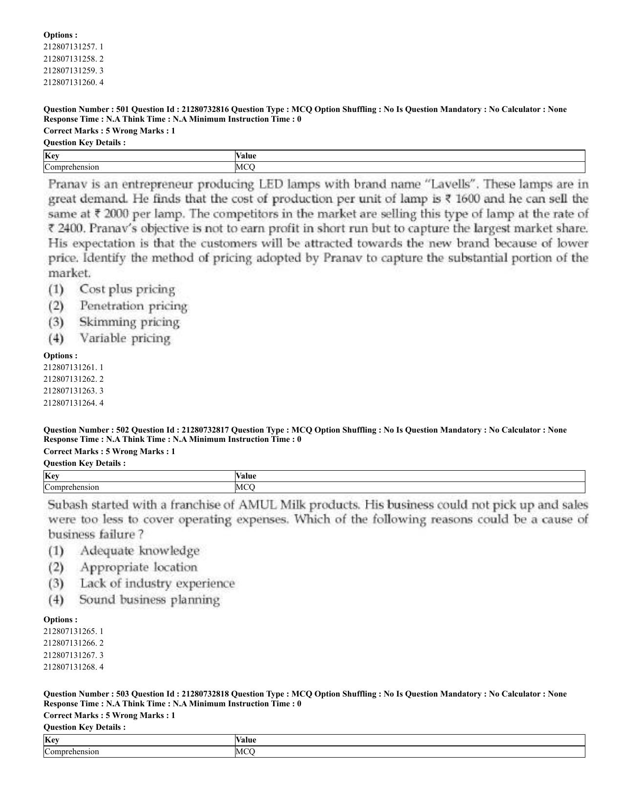 CUET 2023 English Malayalam Shift 3 Question Papers - Page 270