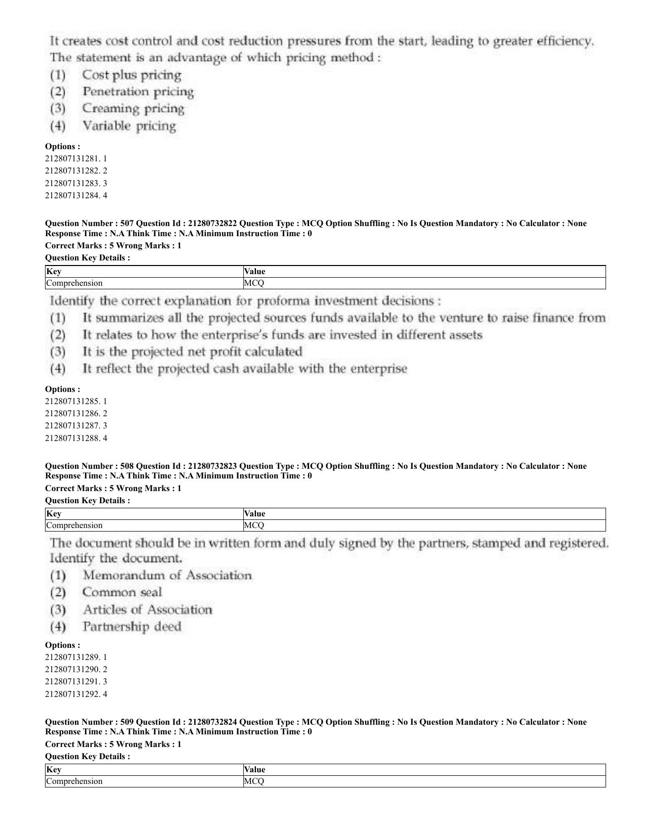 CUET 2023 English Malayalam Shift 3 Question Papers - Page 272