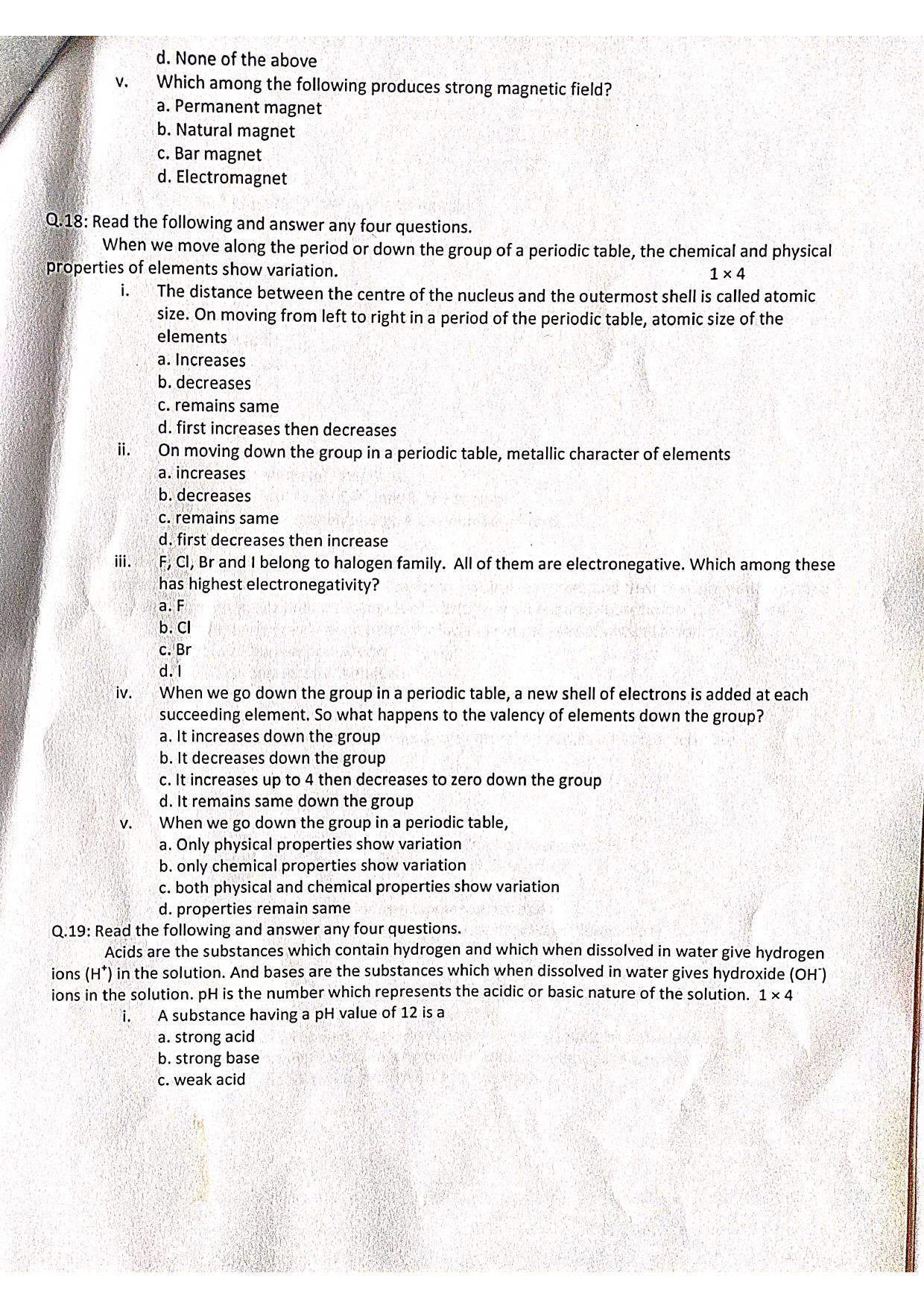 JKBOSE Class 10 Science Model Question Paper 2023 - Page 3