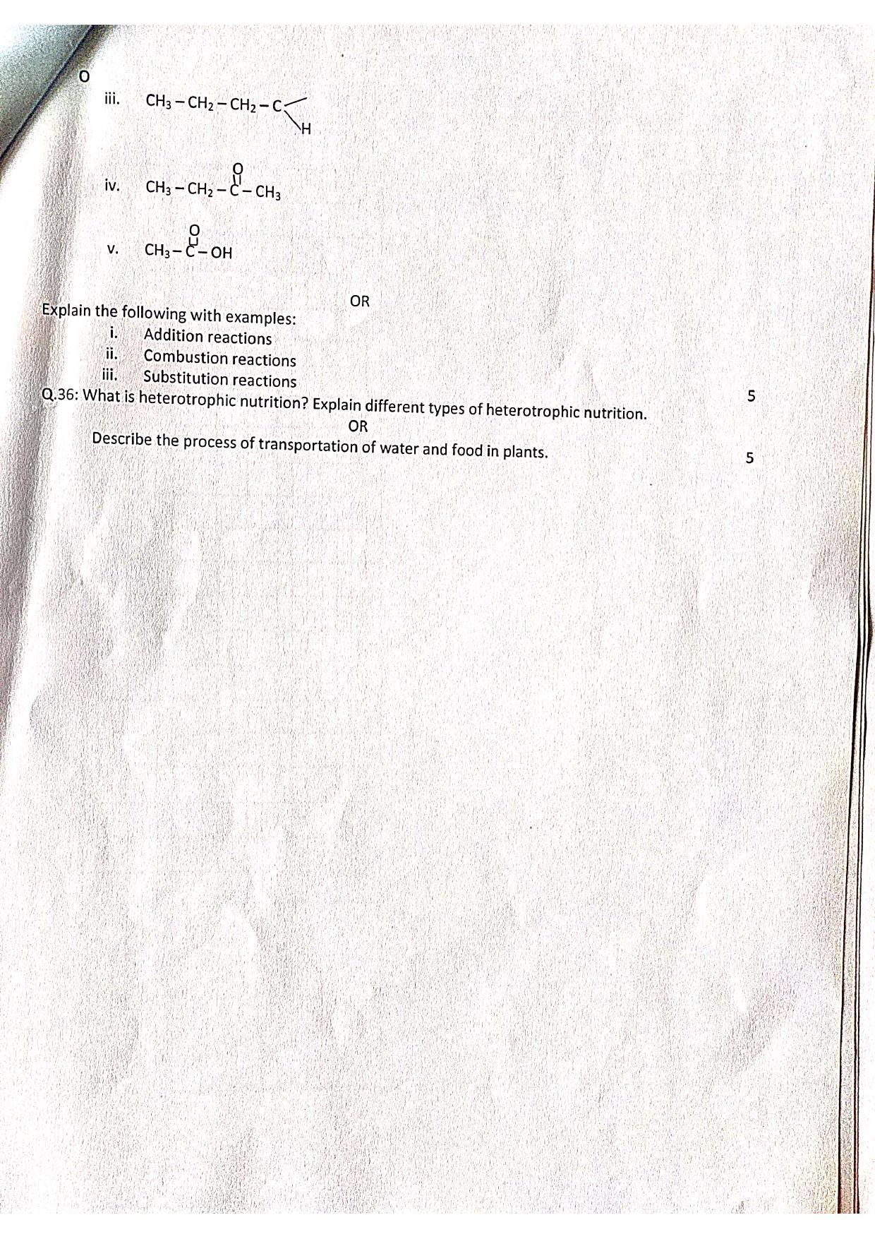 JKBOSE Class 10 Science Model Question Paper 2023 - Page 6