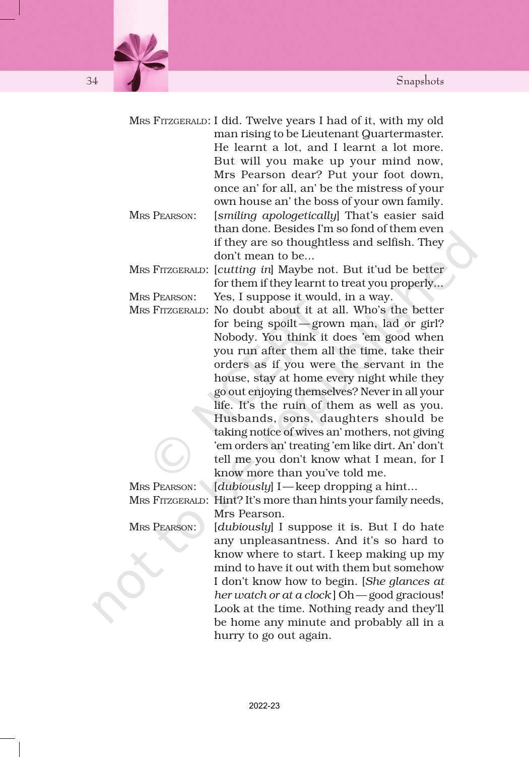 NCERT Book for Class 11 English Snapshots Chapter 5 Mother’s Day - Page 3