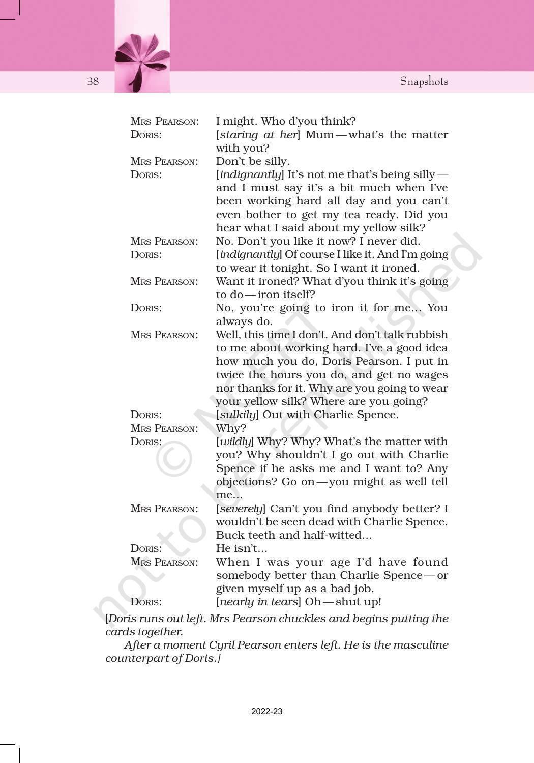 NCERT Book for Class 11 English Snapshots Chapter 5 Mother’s Day - Page 7