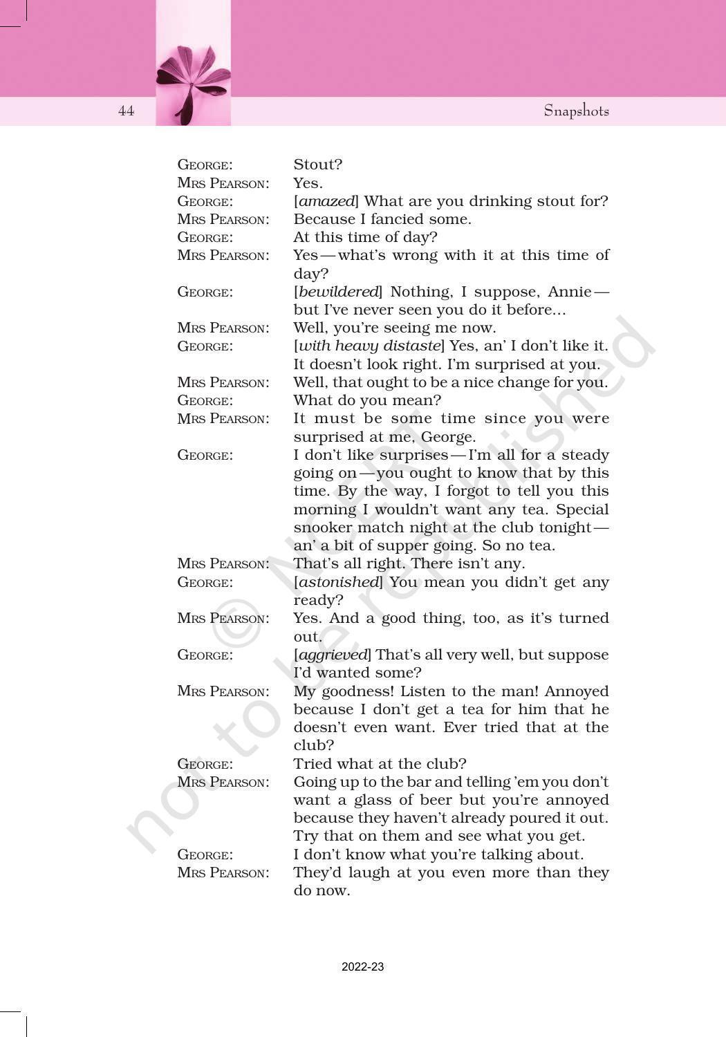 NCERT Book for Class 11 English Snapshots Chapter 5 Mother’s Day - Page 13