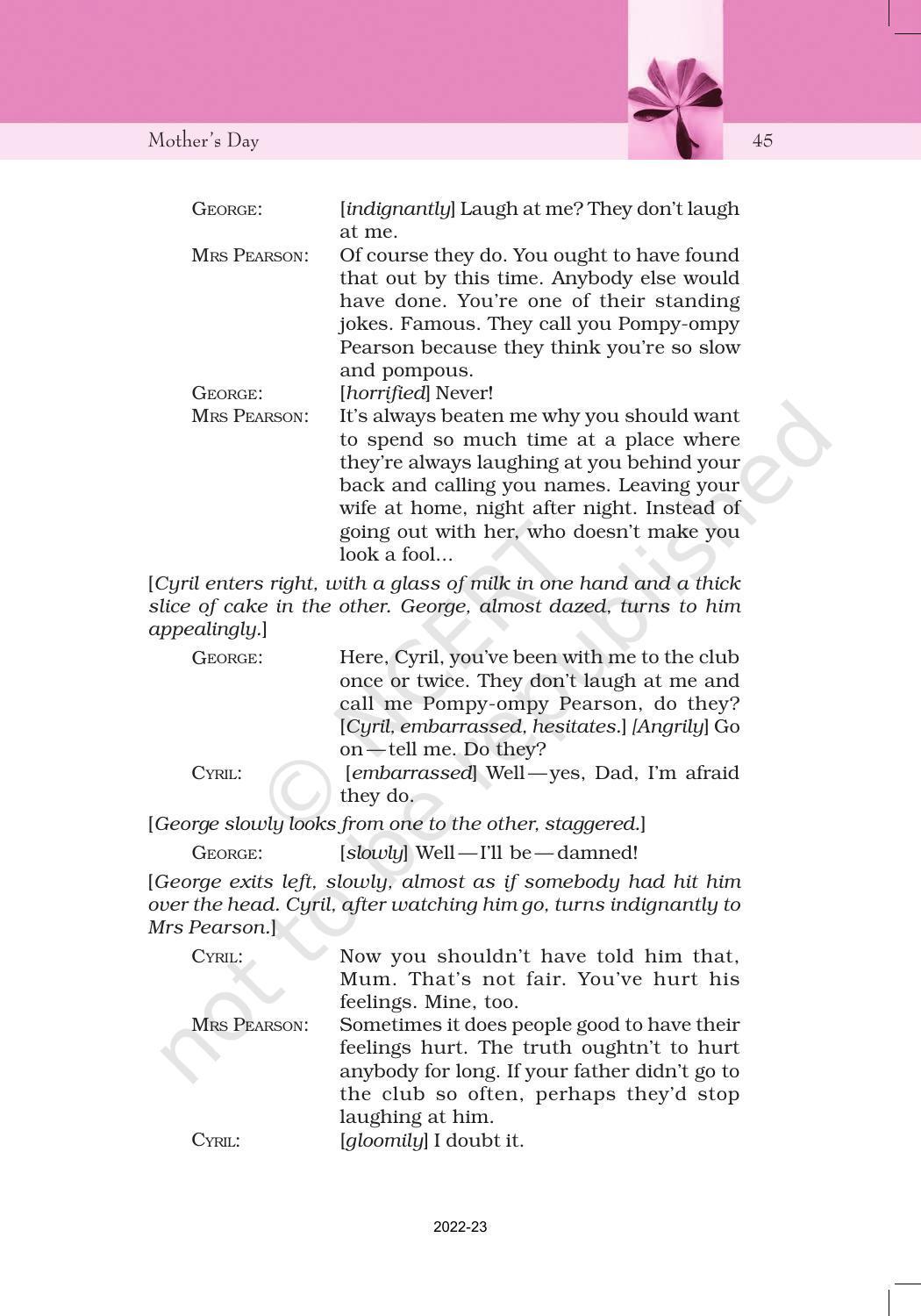 NCERT Book for Class 11 English Snapshots Chapter 5 Mother’s Day - Page 14