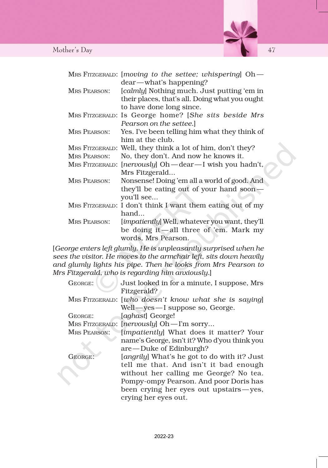 NCERT Book for Class 11 English Snapshots Chapter 5 Mother’s Day - Page 16