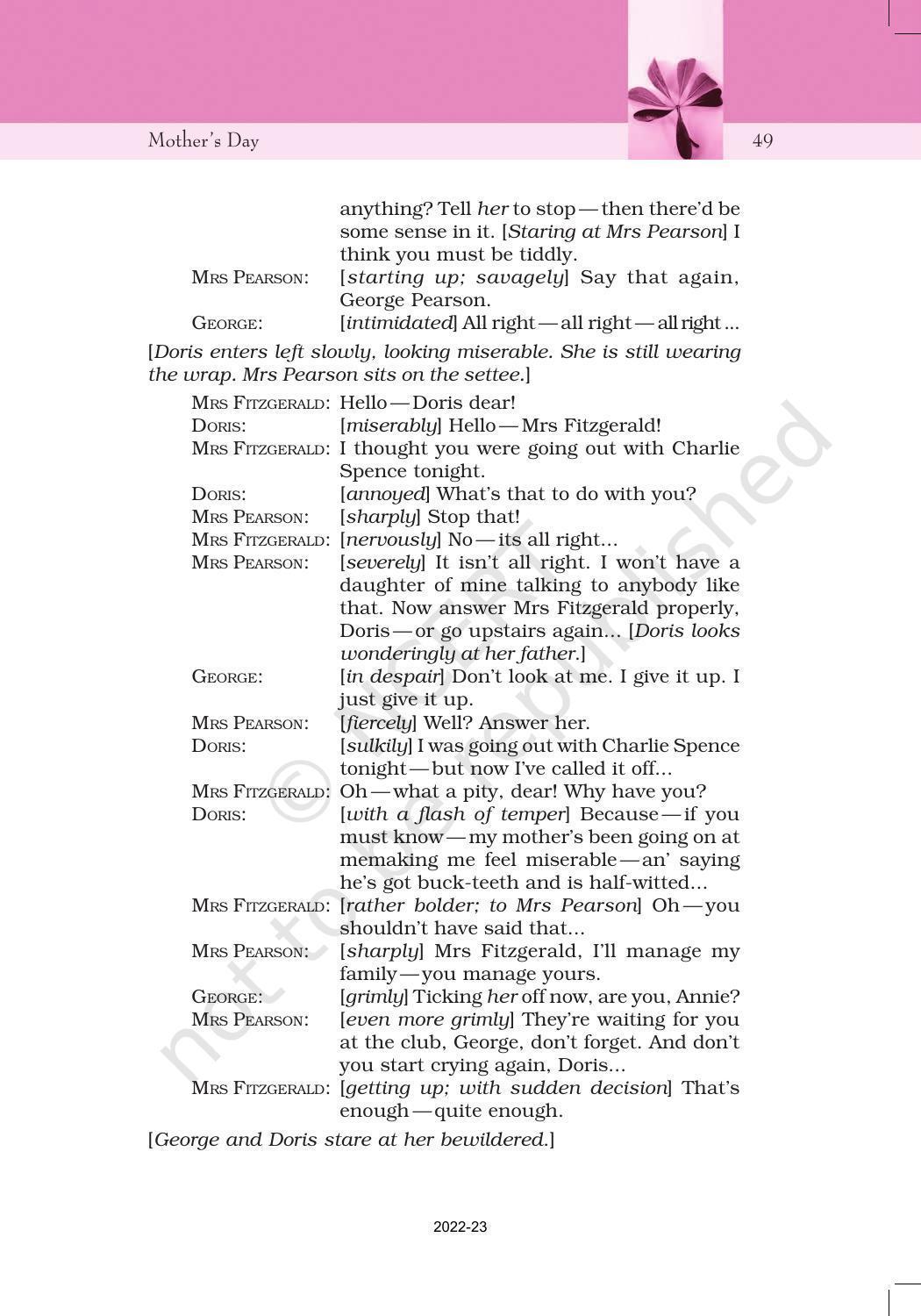 NCERT Book for Class 11 English Snapshots Chapter 5 Mother’s Day - Page 18