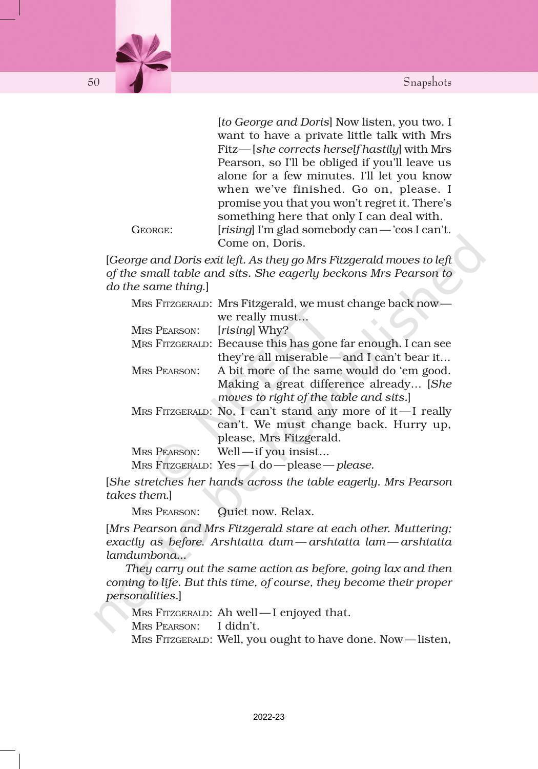 NCERT Book for Class 11 English Snapshots Chapter 5 Mother’s Day - Page 19