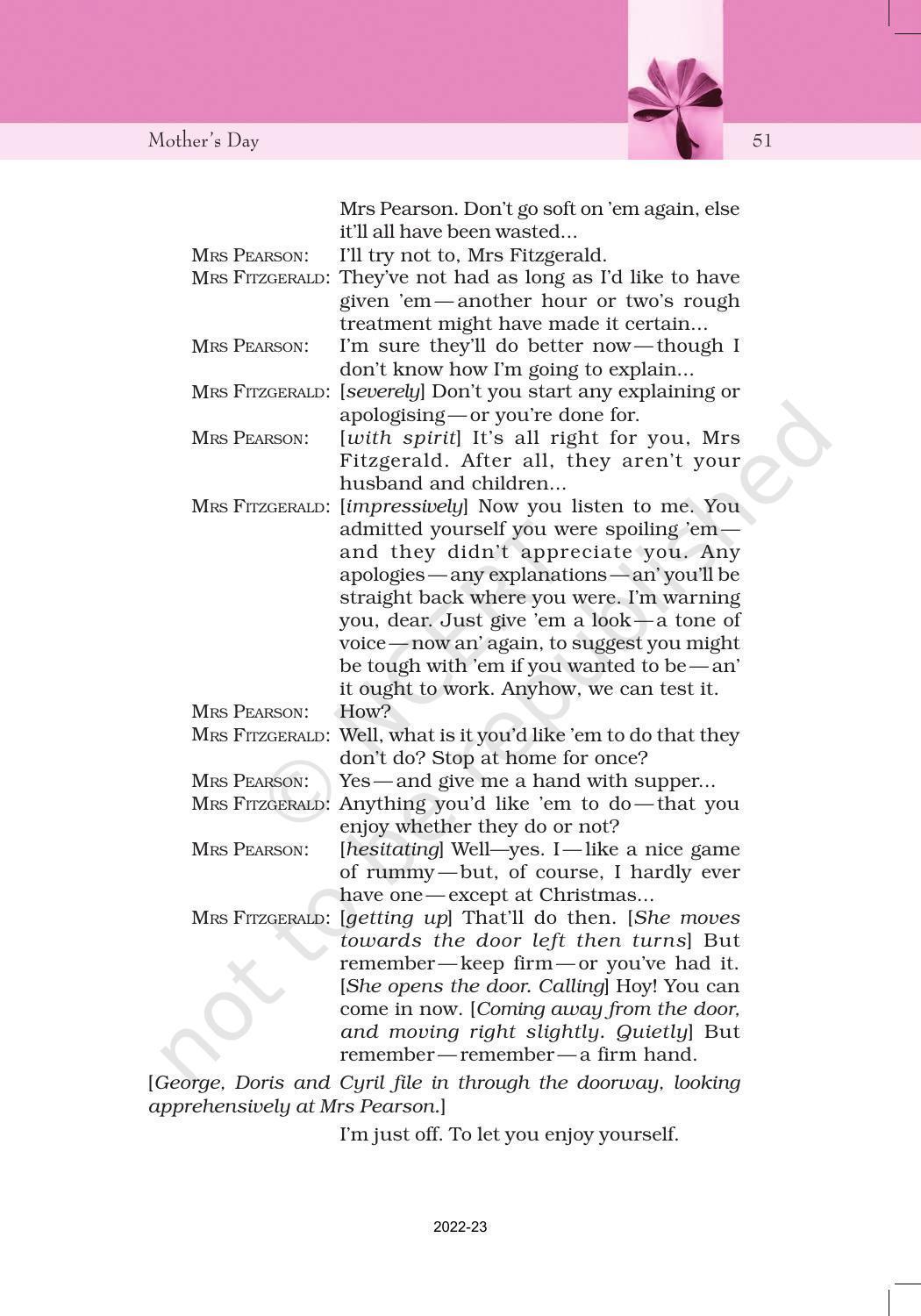 NCERT Book for Class 11 English Snapshots Chapter 5 Mother’s Day - Page 20