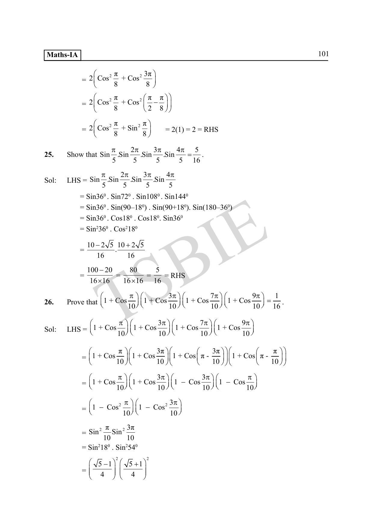 TS SCERT Inter 1st Year Maths IA Path 1 (English Medium) Text Book - Page 106
