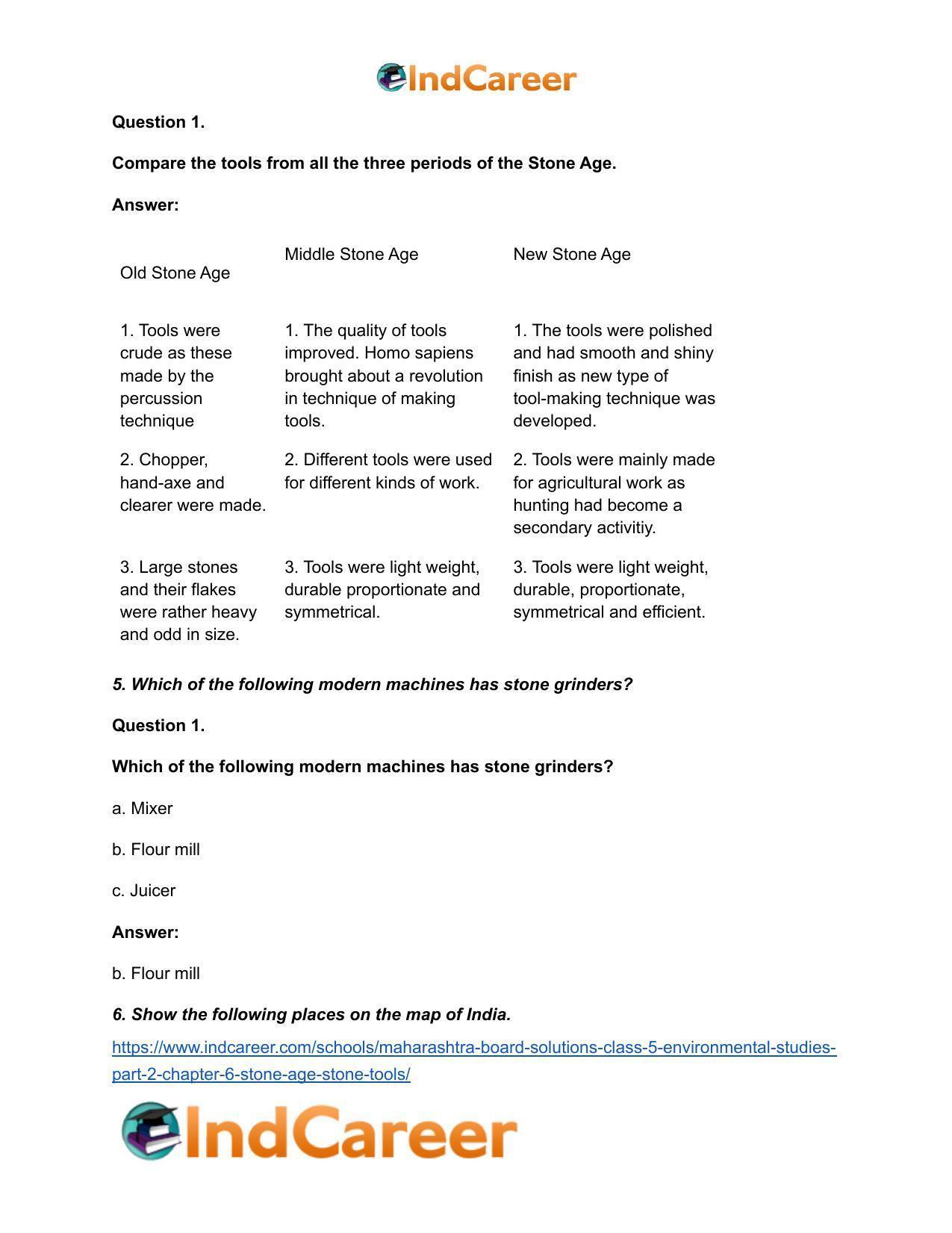 Maharashtra Board Solutions Class 5-Environmental Studies (Part 2): Chapter 6- Stone Age: Stone Tools - Page 4