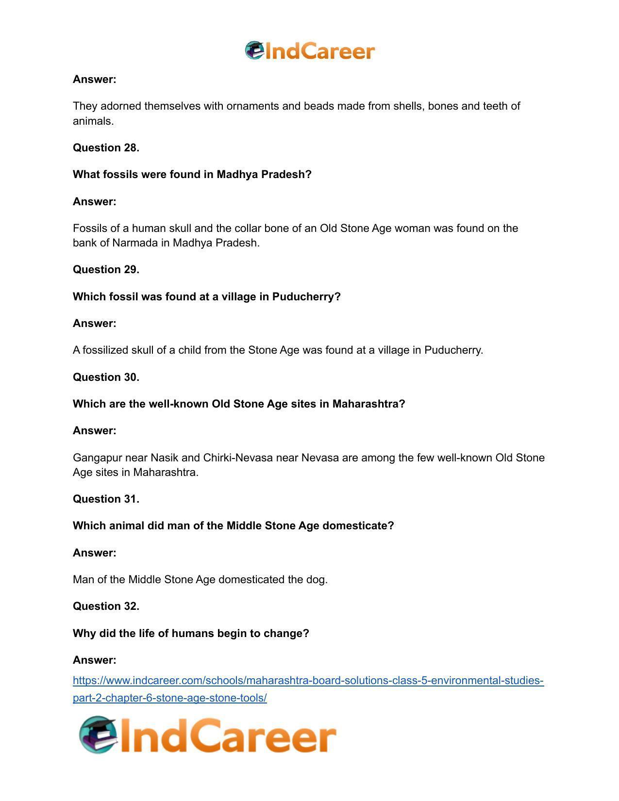 Maharashtra Board Solutions Class 5-Environmental Studies (Part 2): Chapter 6- Stone Age: Stone Tools - Page 14