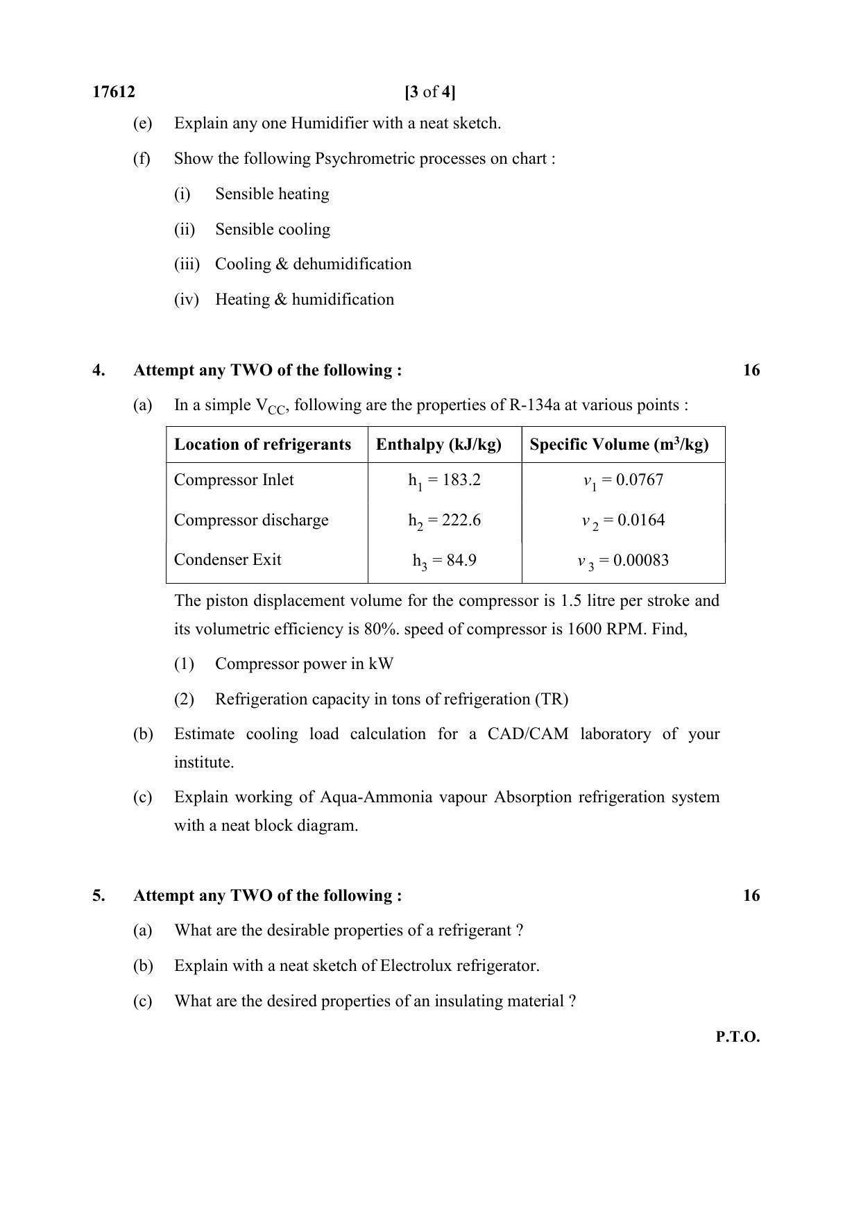 MSBTE Summer Question Paper 2019 - Refrigeration & Air Conditioning - Page 3