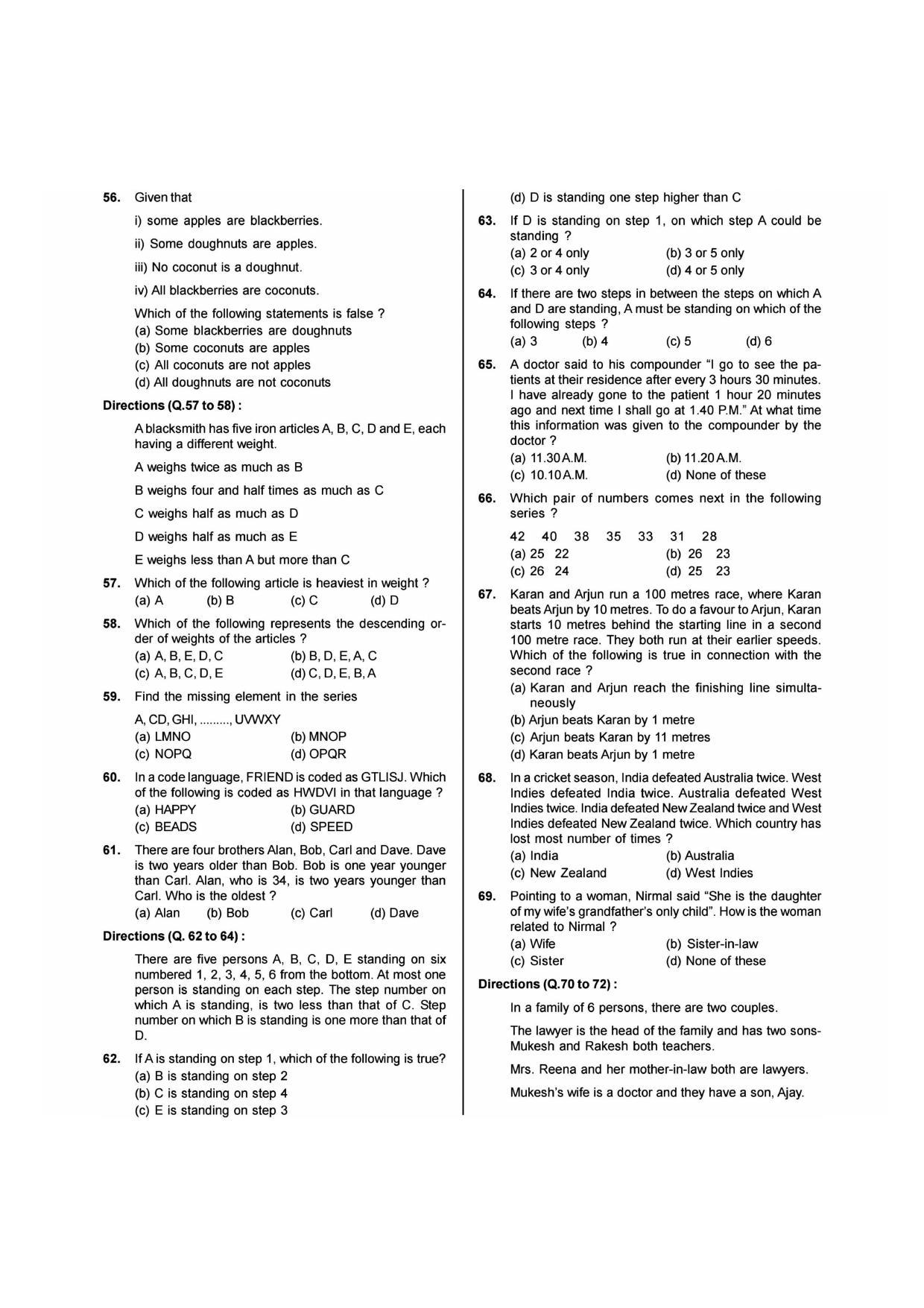 NIMCET 2013 Question Paper - Page 4