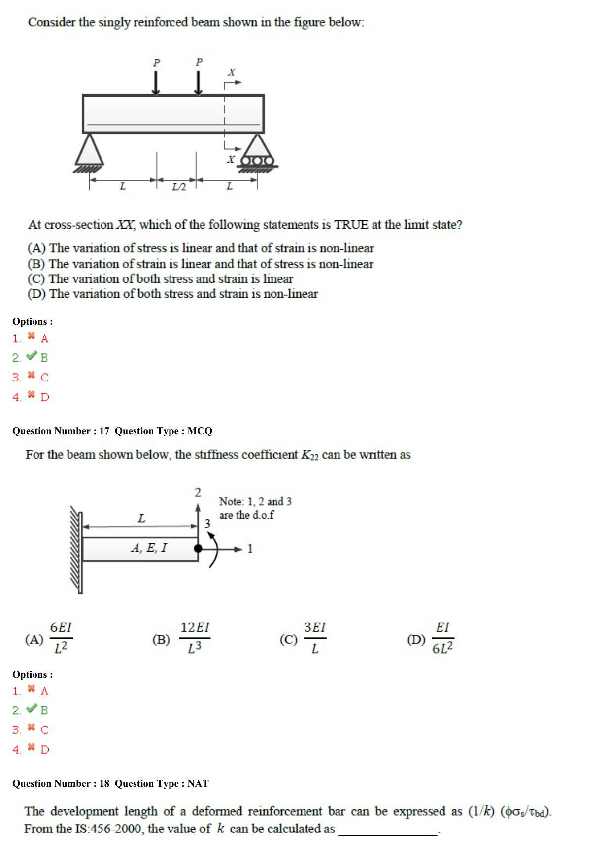 GATE 2015 Civil Engineering (CE) Question Paper with Answer Key - Page 8