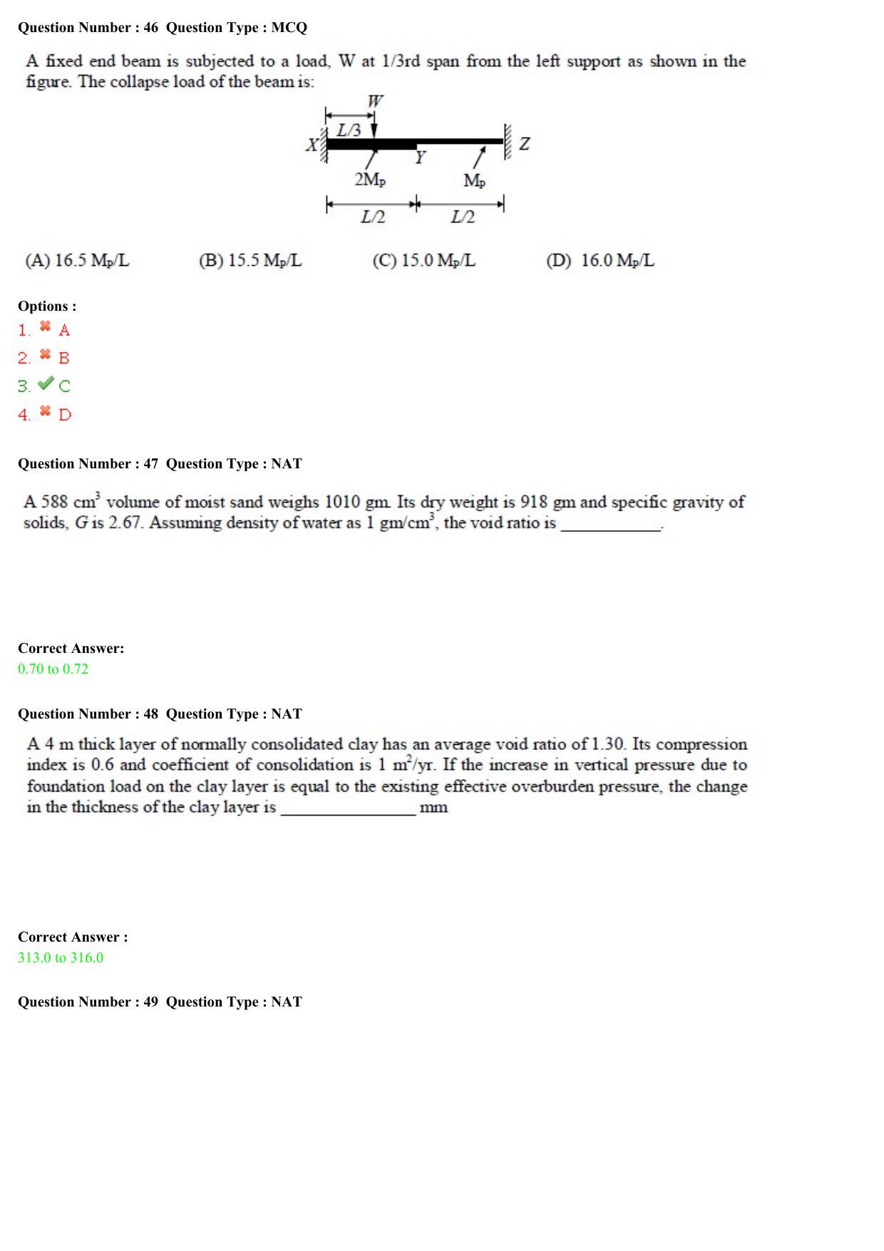 GATE 2015 Civil Engineering (CE) Question Paper with Answer Key - Page 43