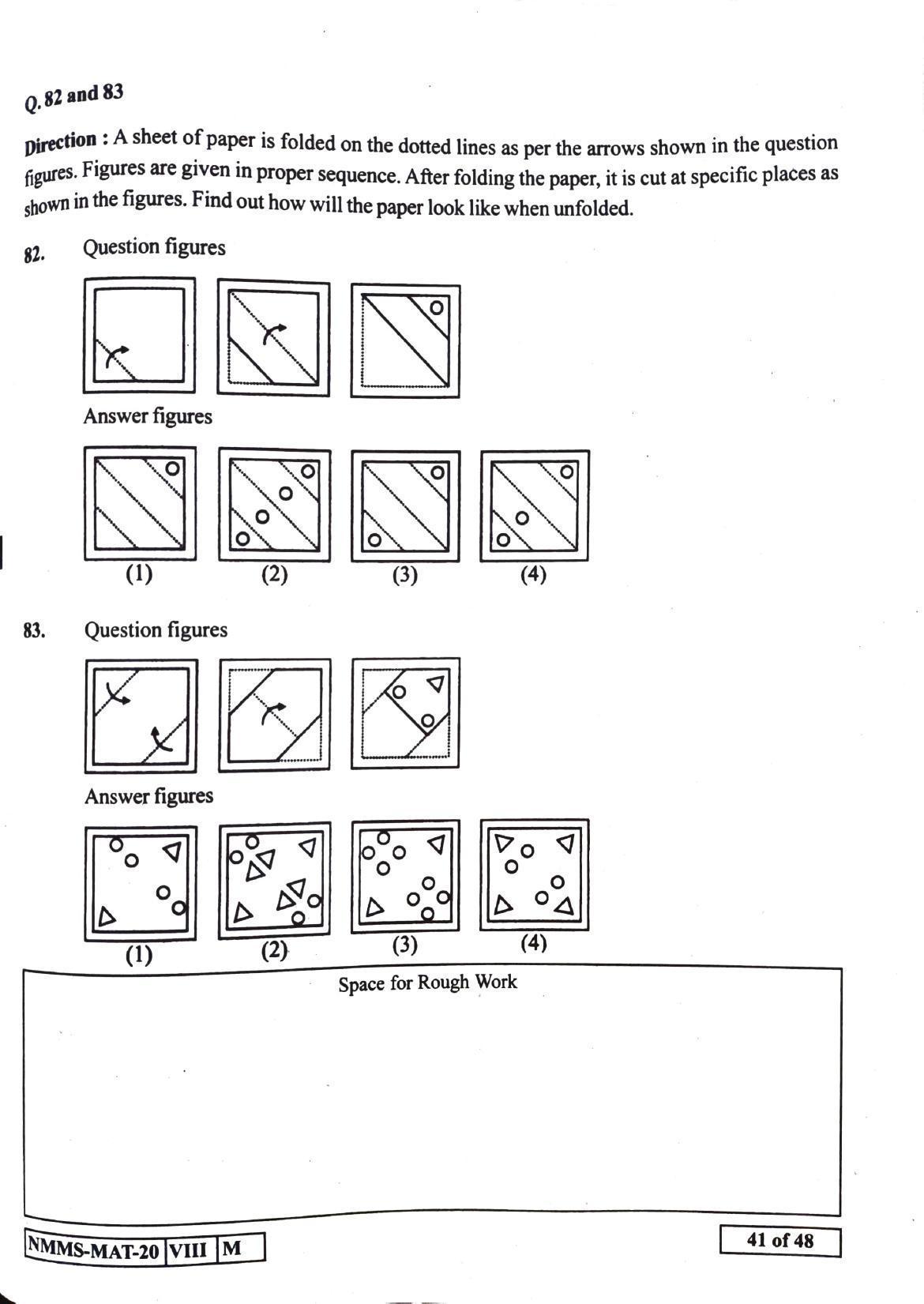 MAT GUJRATI 2020-21 Class 8 Maharashtra NMMS Question Papers - Page 41