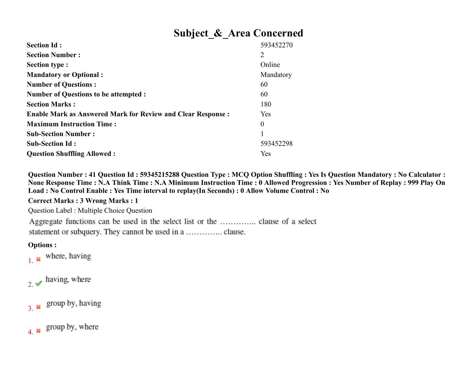 BHU RET Computer Science 2021 Question Paper - Page 36