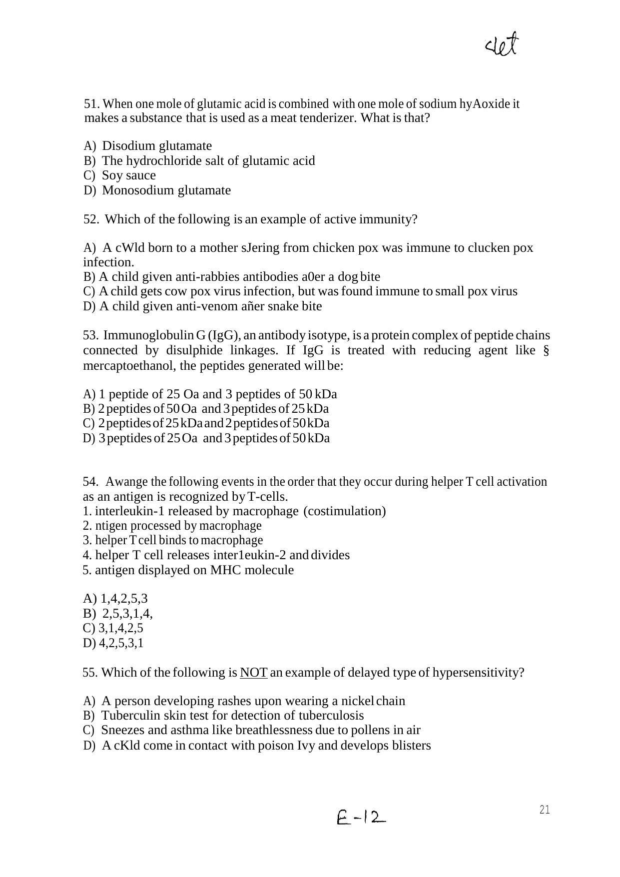 INI CET Biochemistry Practice Paper - Page 11