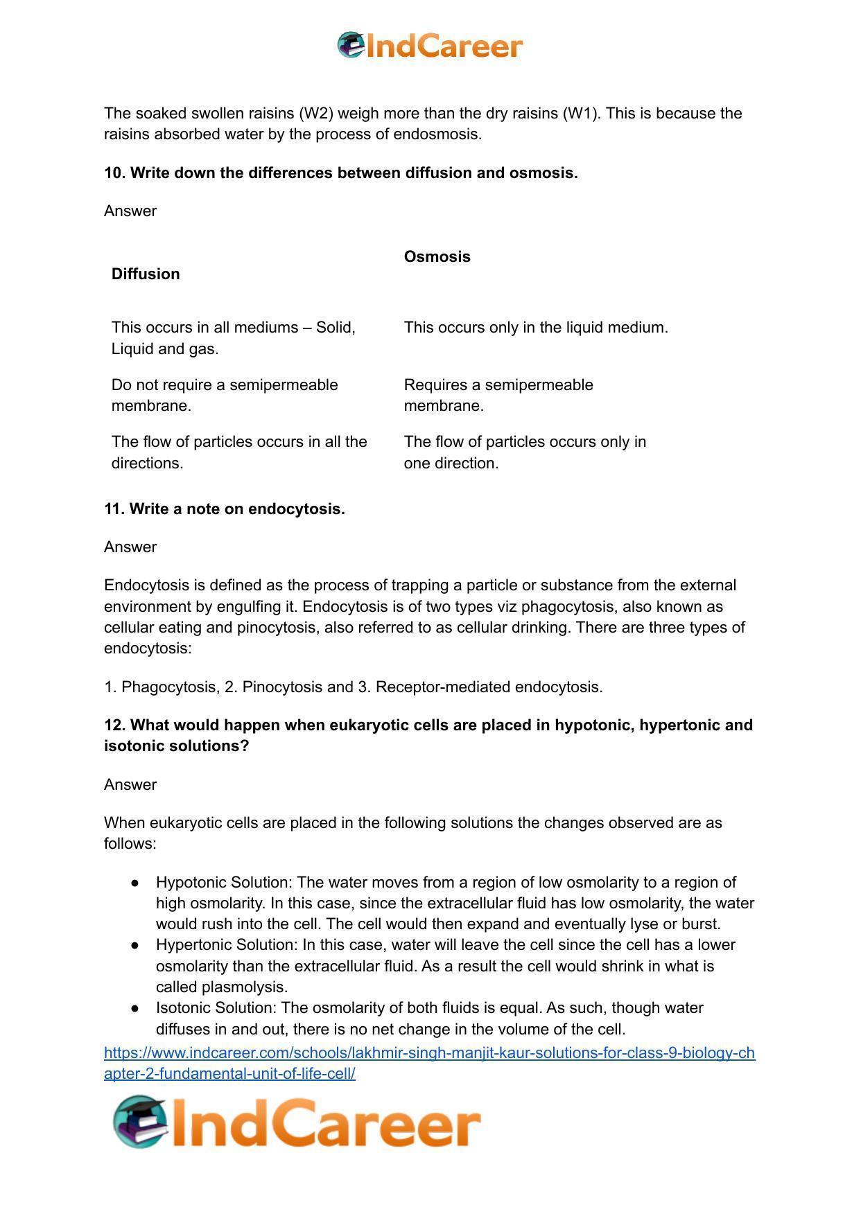 Lakhmir Singh Manjit Kaur  Solutions for Class 9 Biology: Chapter 2- Fundamental Unit Of Life - Cell - Page 5