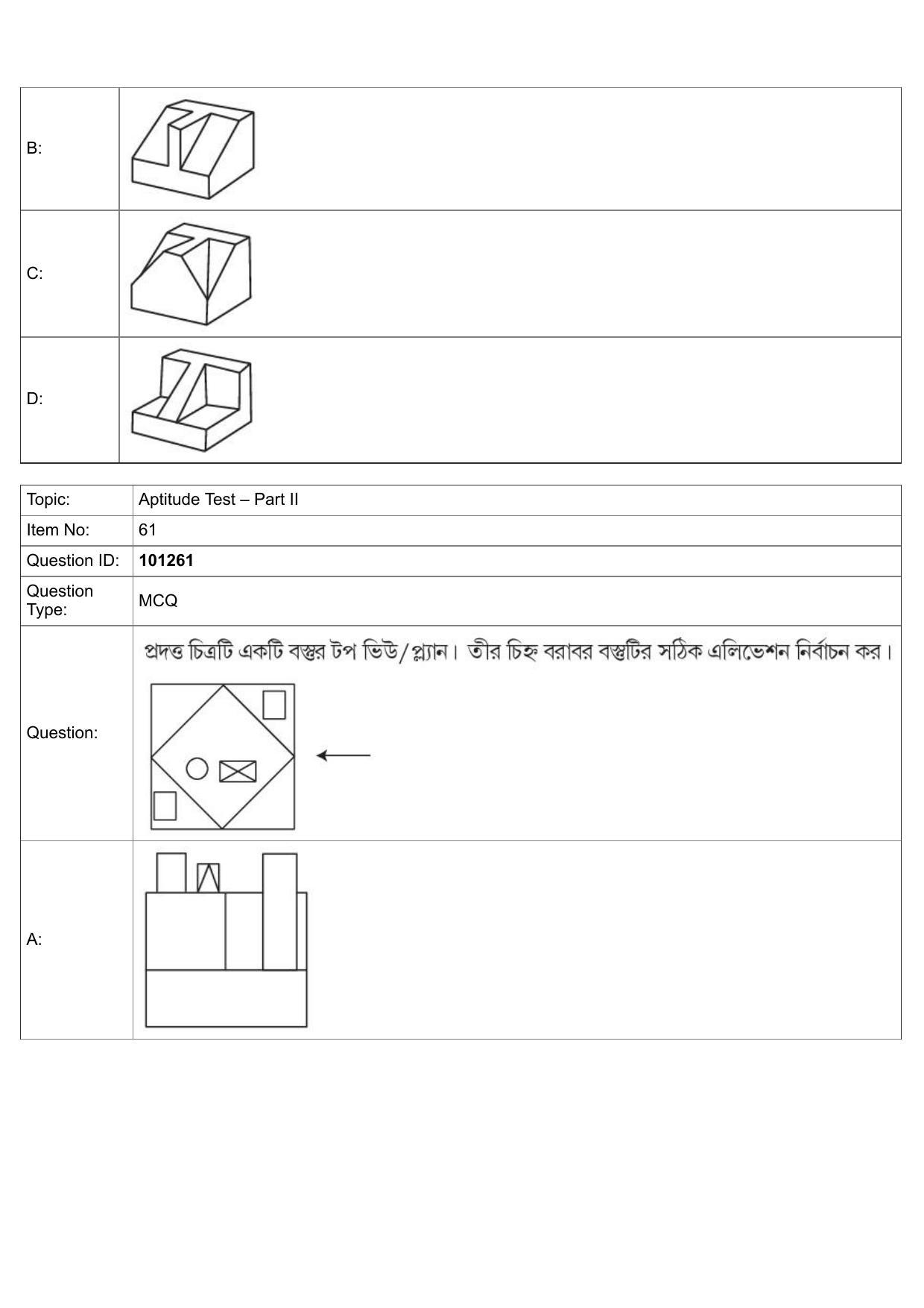 JEE Mains 2022: B.Arch Bengali (Shift 1) 30-07-2022 Question Paper - Page 31
