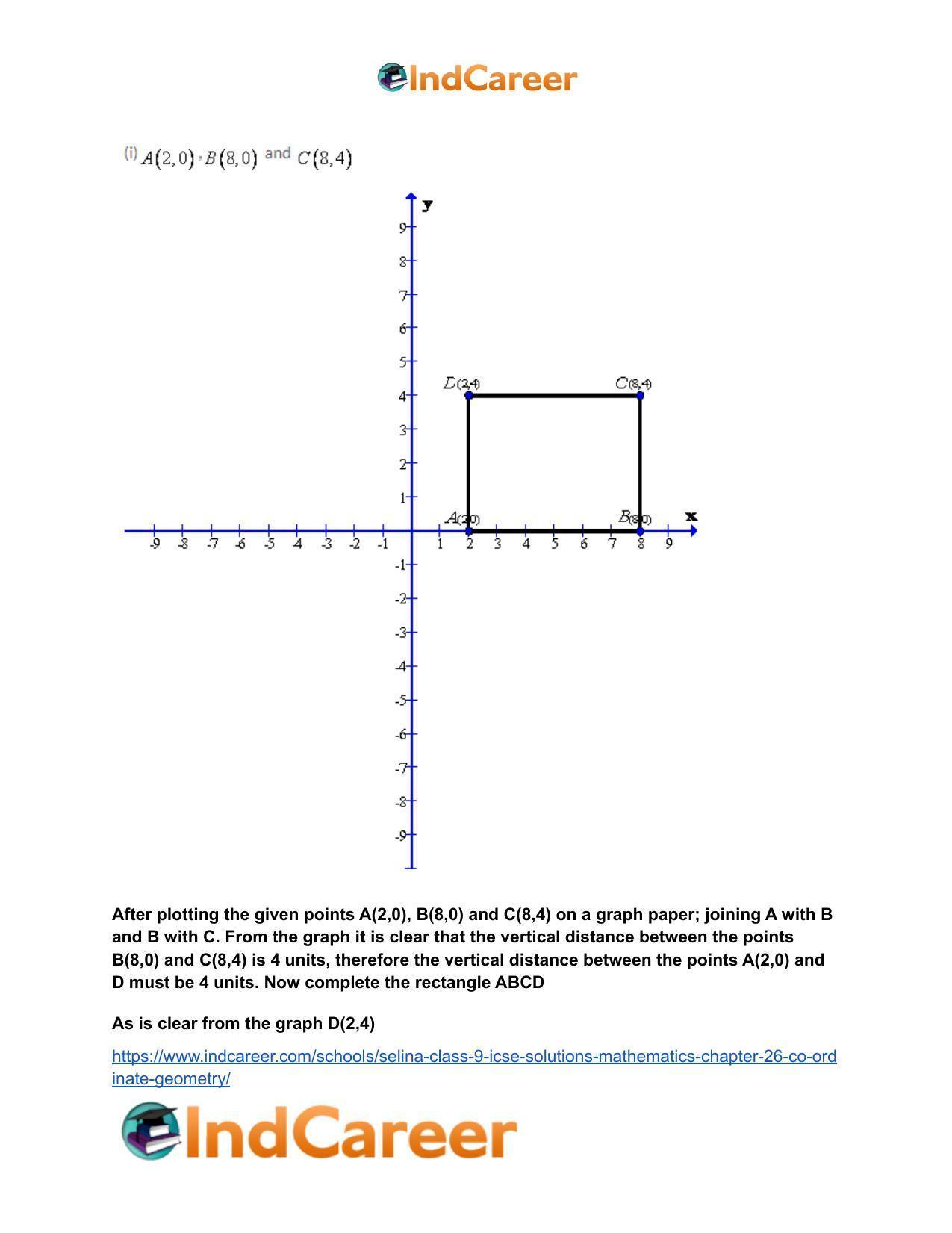 Selina Class 9 ICSE Solutions Mathematics : Chapter 26- Co-ordinate Geometry - Page 11