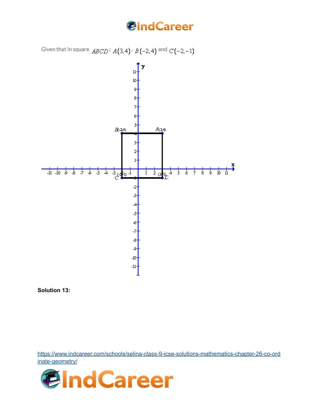 Selina Class 9 ICSE Solutions Mathematics : Chapter 26- Co-ordinate Geometry - Page 24