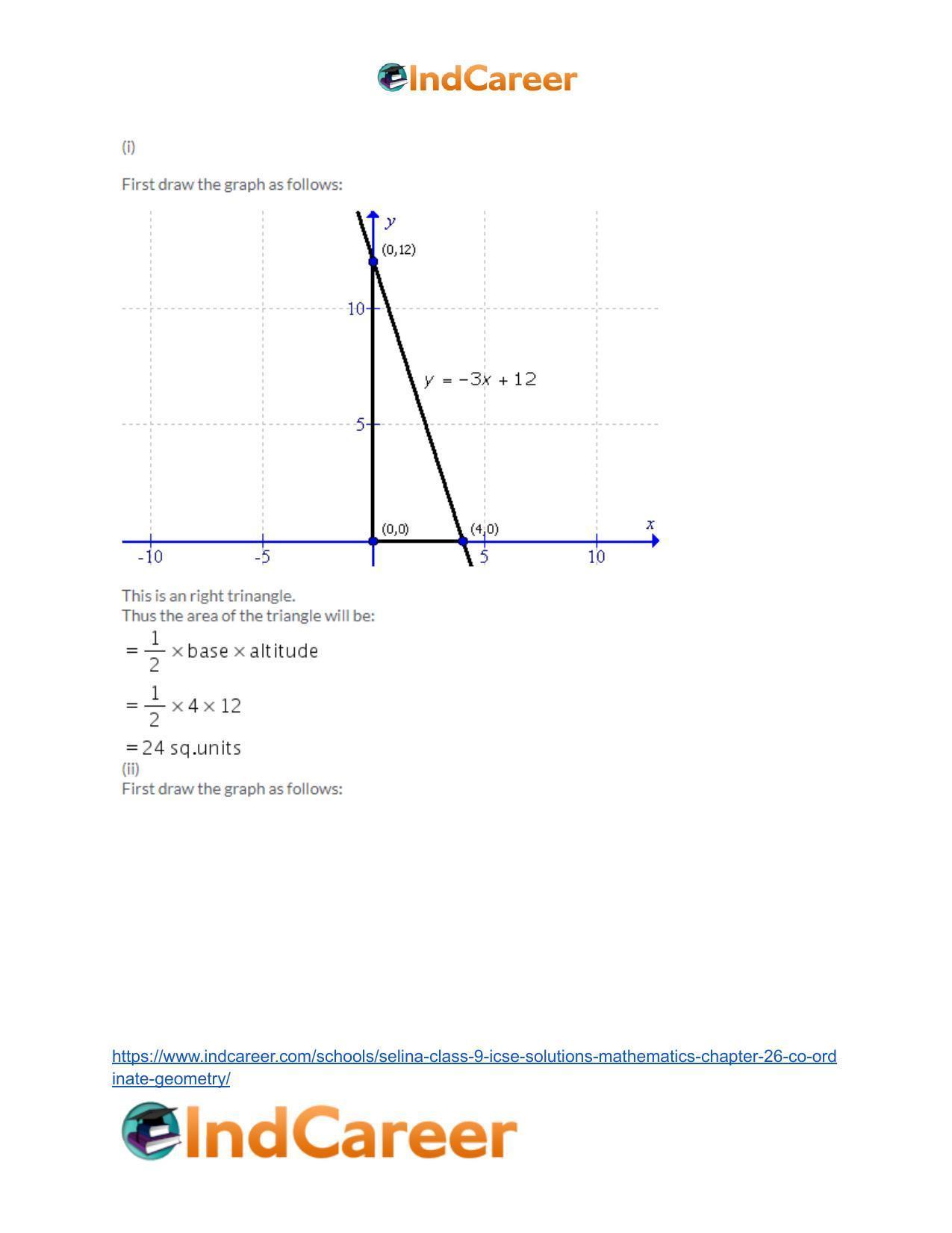 Selina Class 9 ICSE Solutions Mathematics : Chapter 26- Co-ordinate Geometry - Page 54