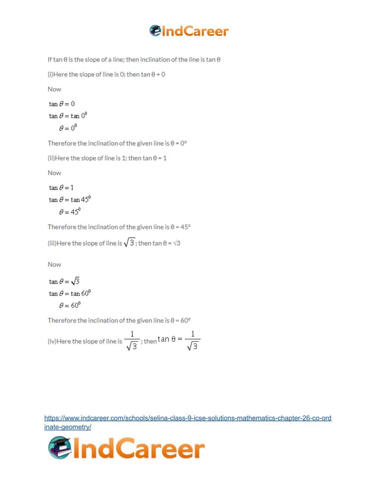 Selina Class 9 ICSE Solutions Mathematics : Chapter 26- Co-ordinate Geometry - Page 69